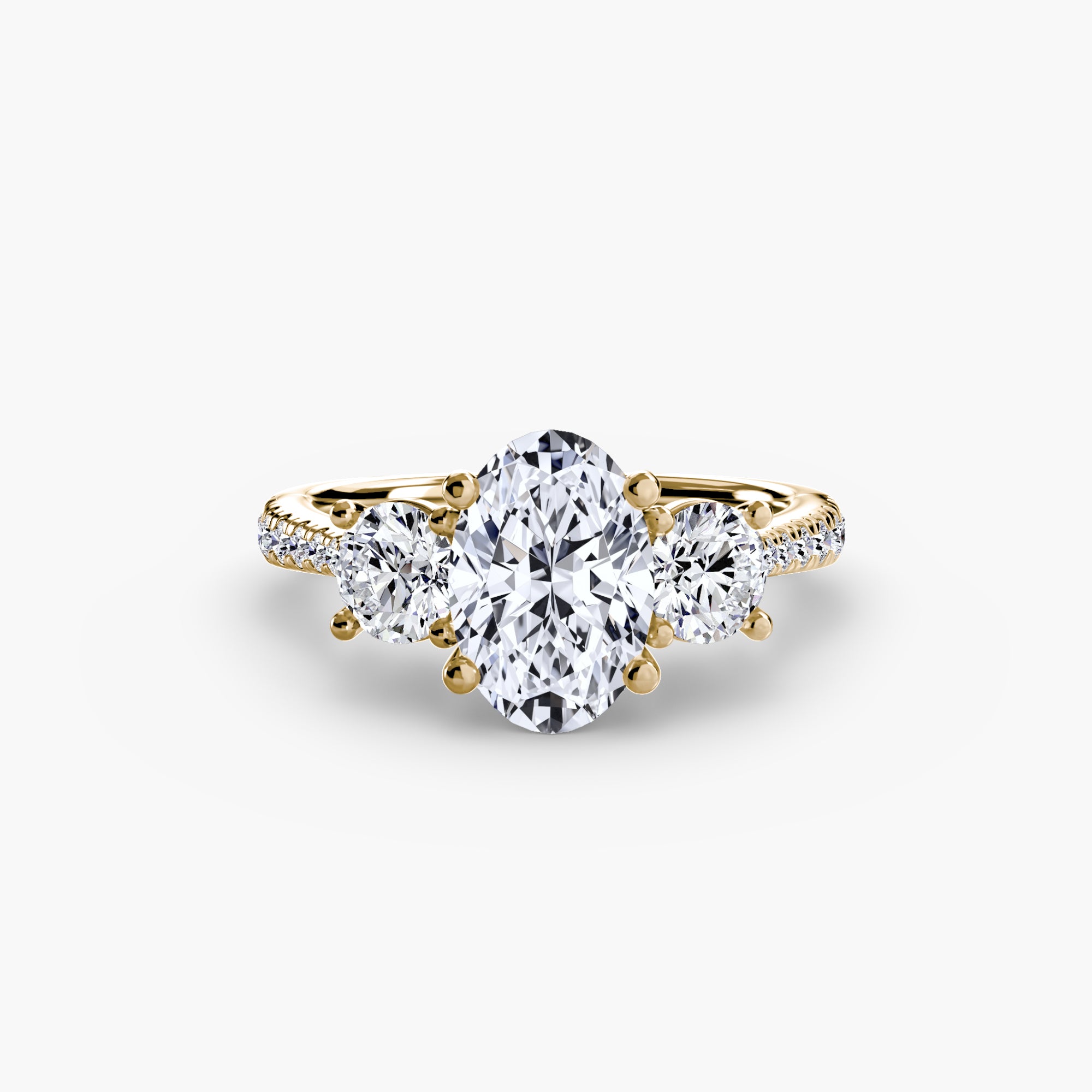 Pavé Trilogy Ring
