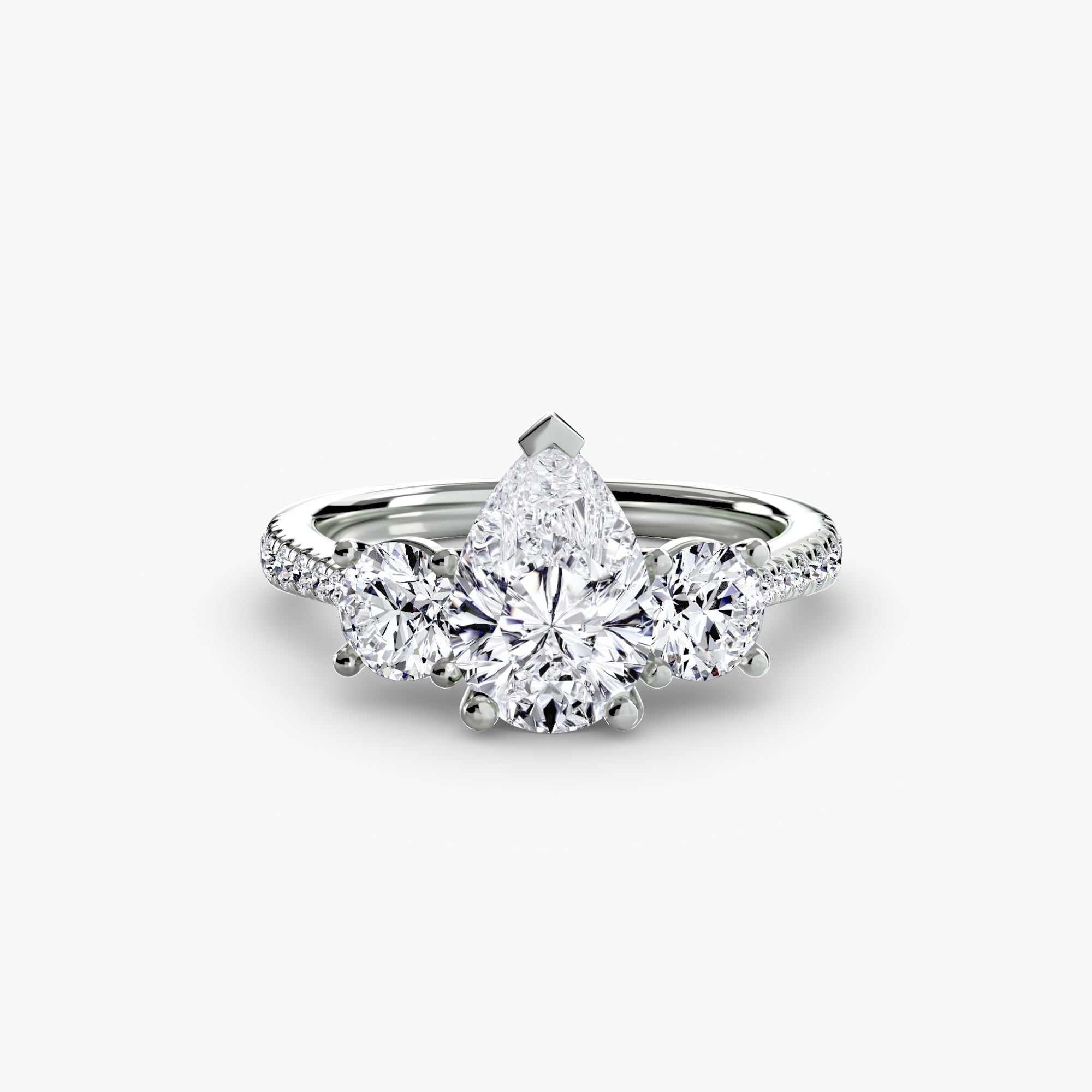 Pavé Trilogy Ring
