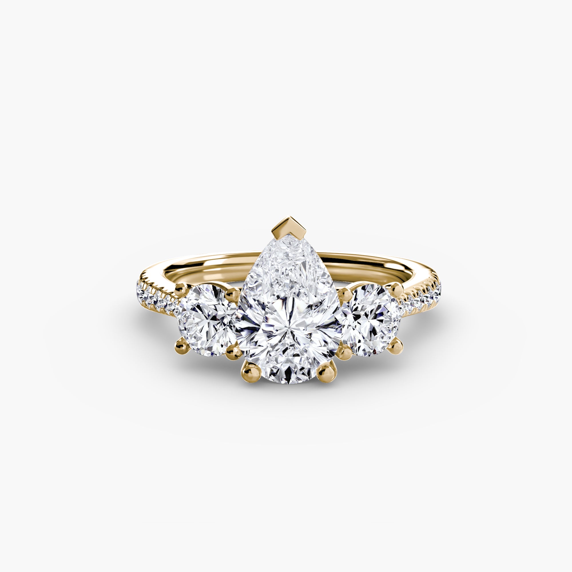 Pavé Trilogy Ring