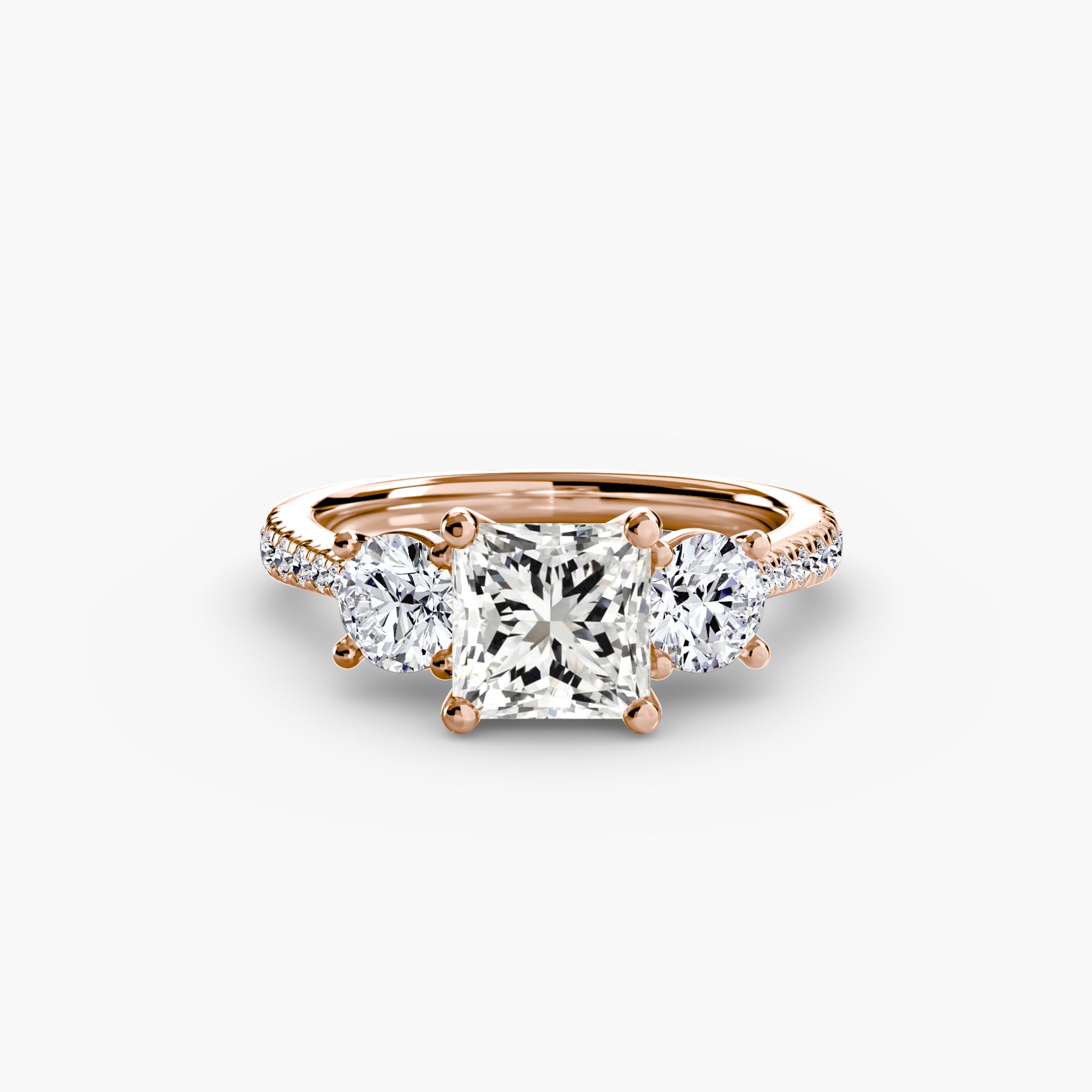 Pavé Trilogy Ring
