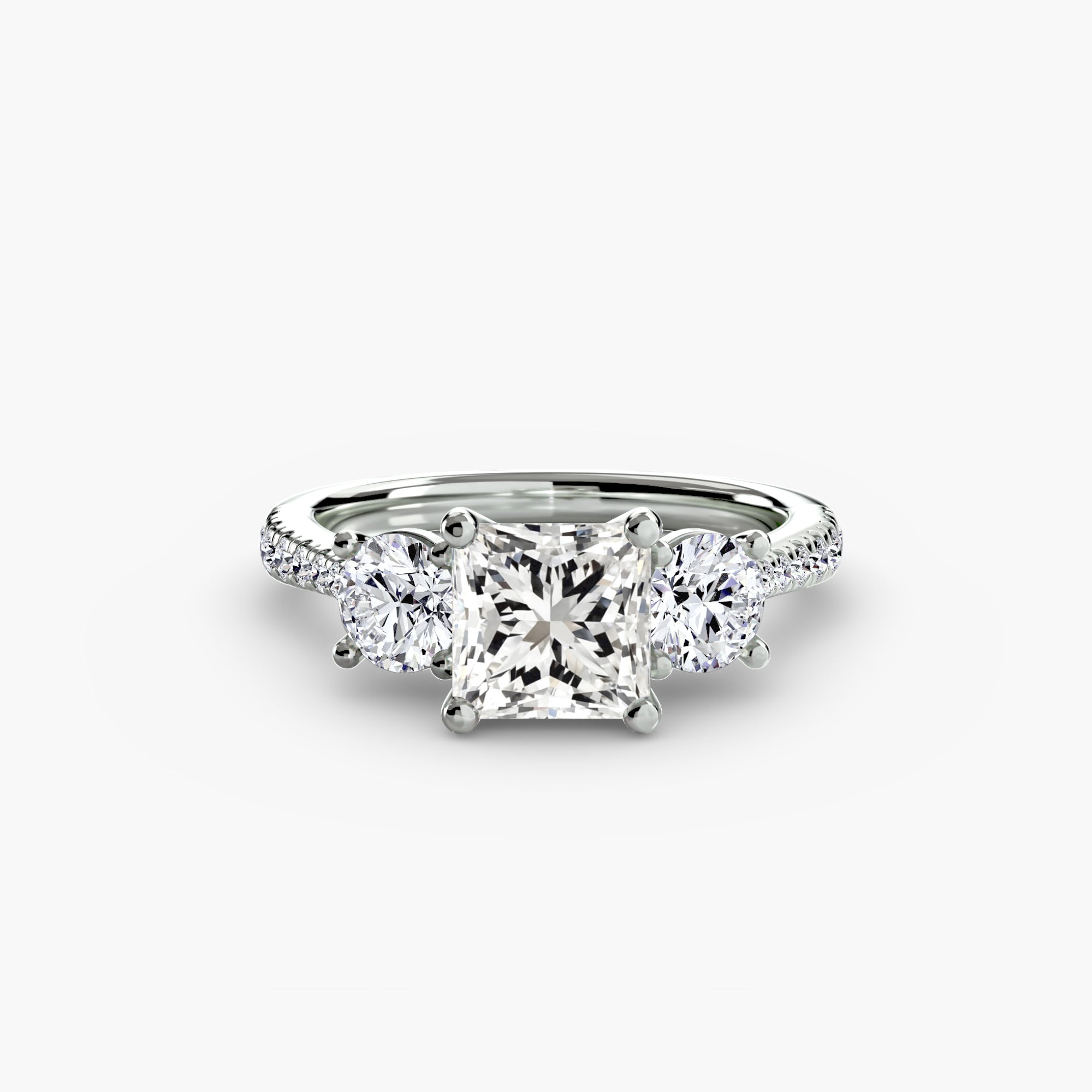 Pavé Trilogy Ring