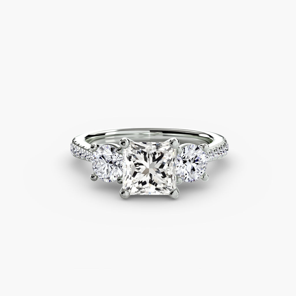 Pavé Trilogy Ring