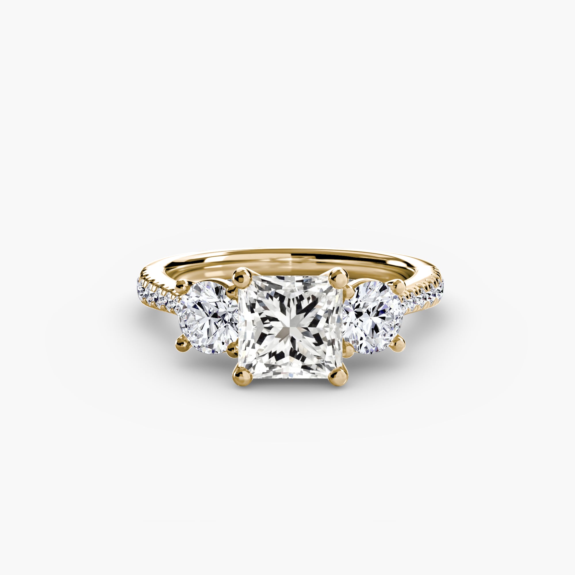 Pavé Trilogy Ring