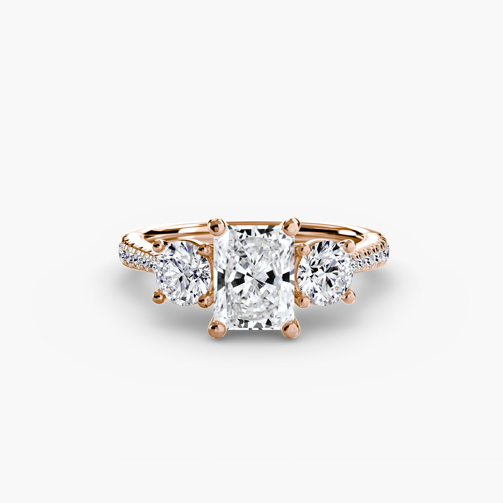 Pavé Trilogy Ring