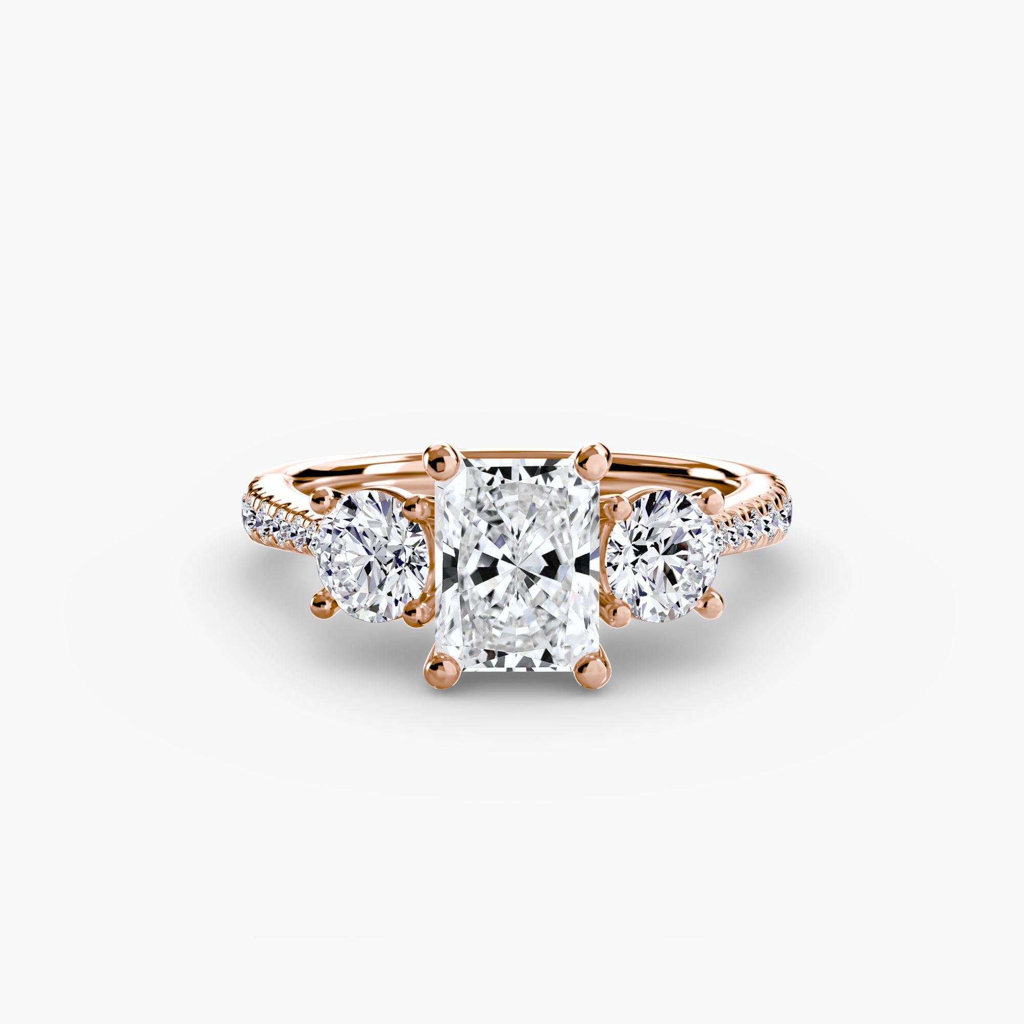 Pavé Trilogy Ring