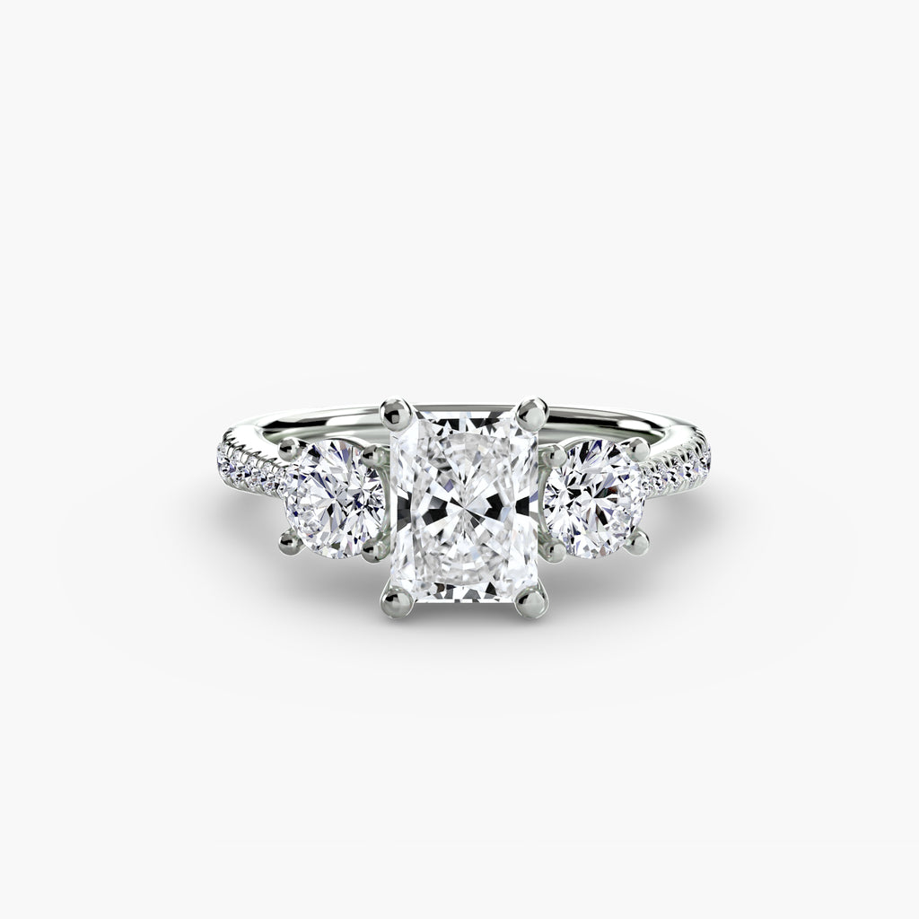 Pavé Trilogy Ring