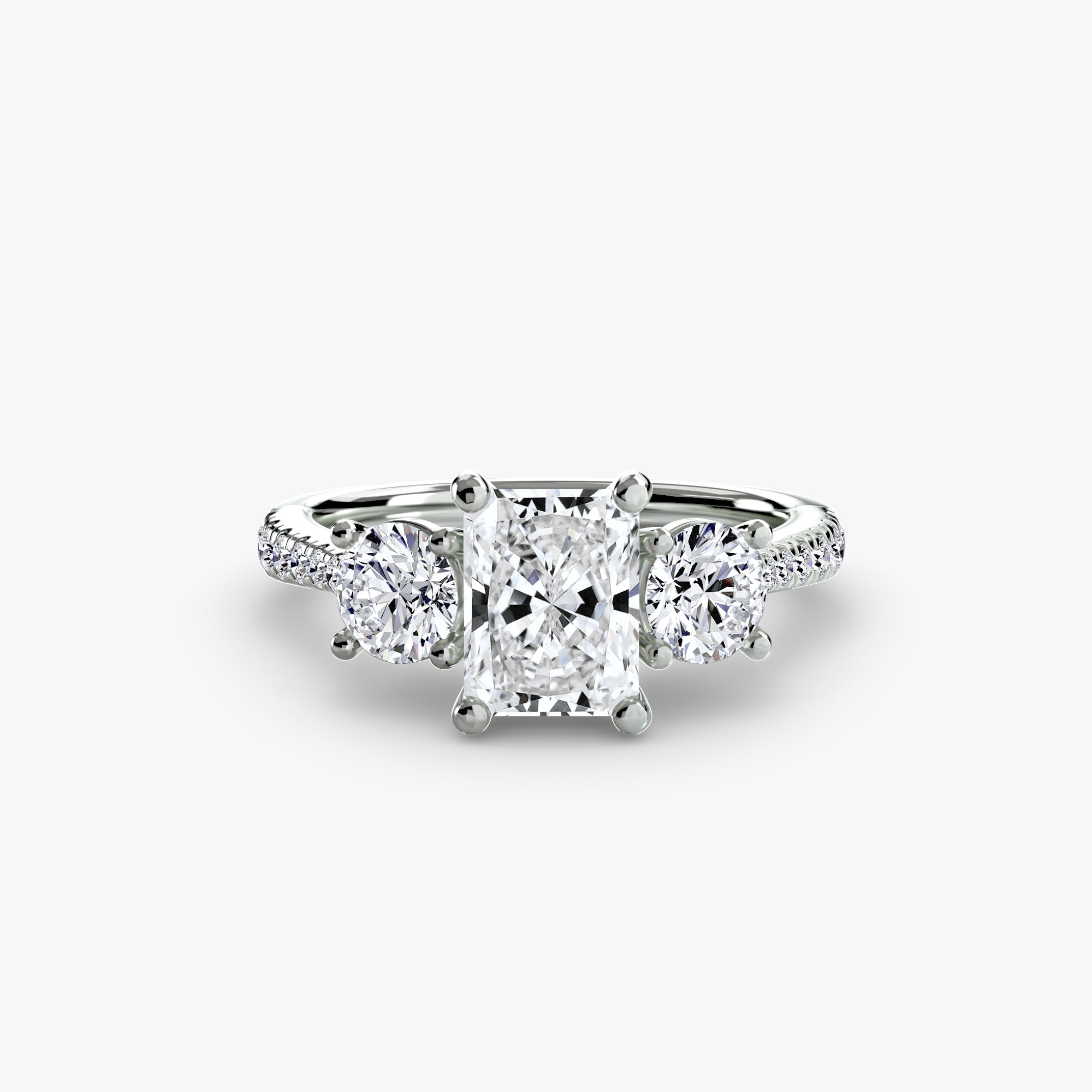 Pavé Trilogy Ring