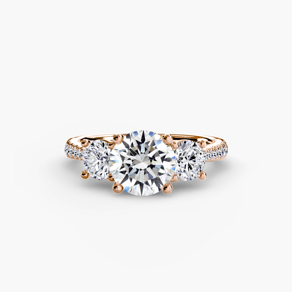 Pavé Trilogy Ring