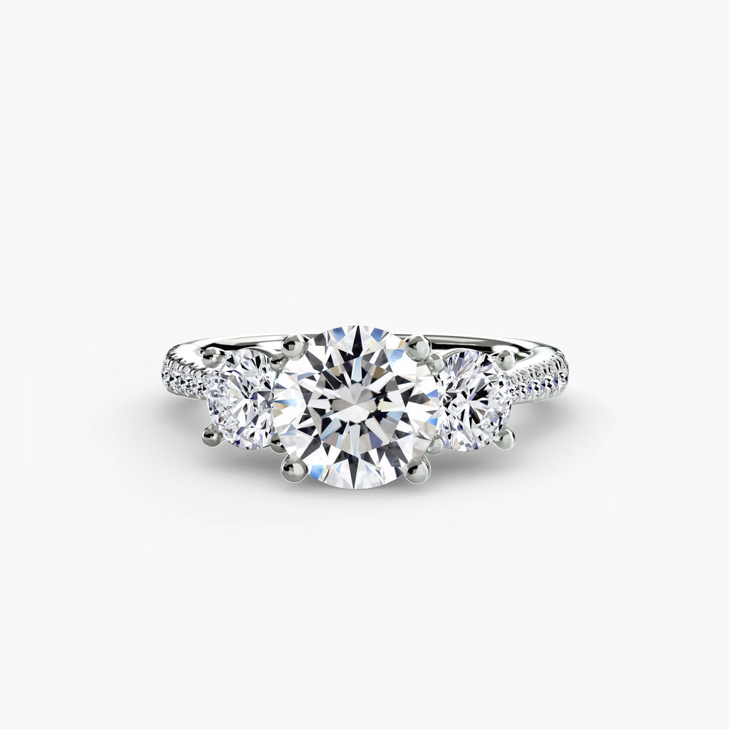 Pavé Trilogy Ring