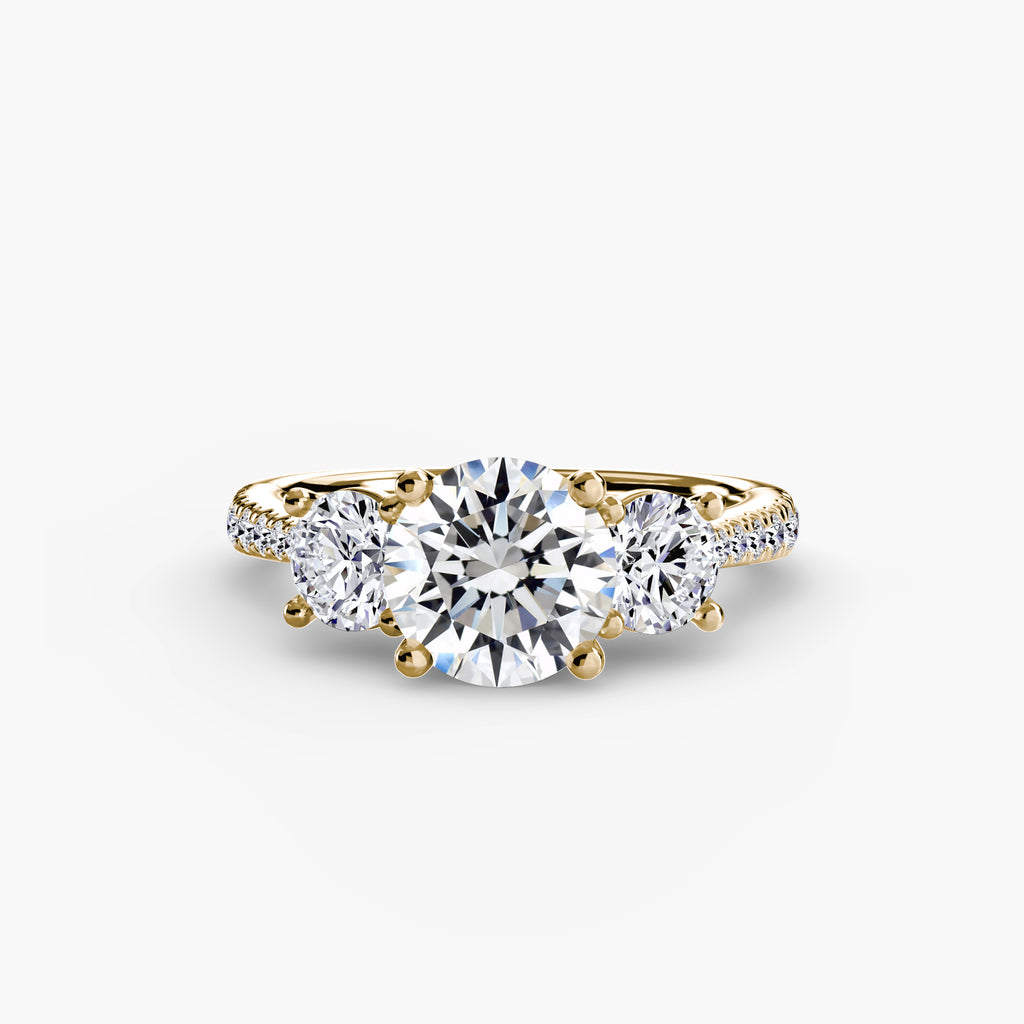 Pavé Trilogy Ring