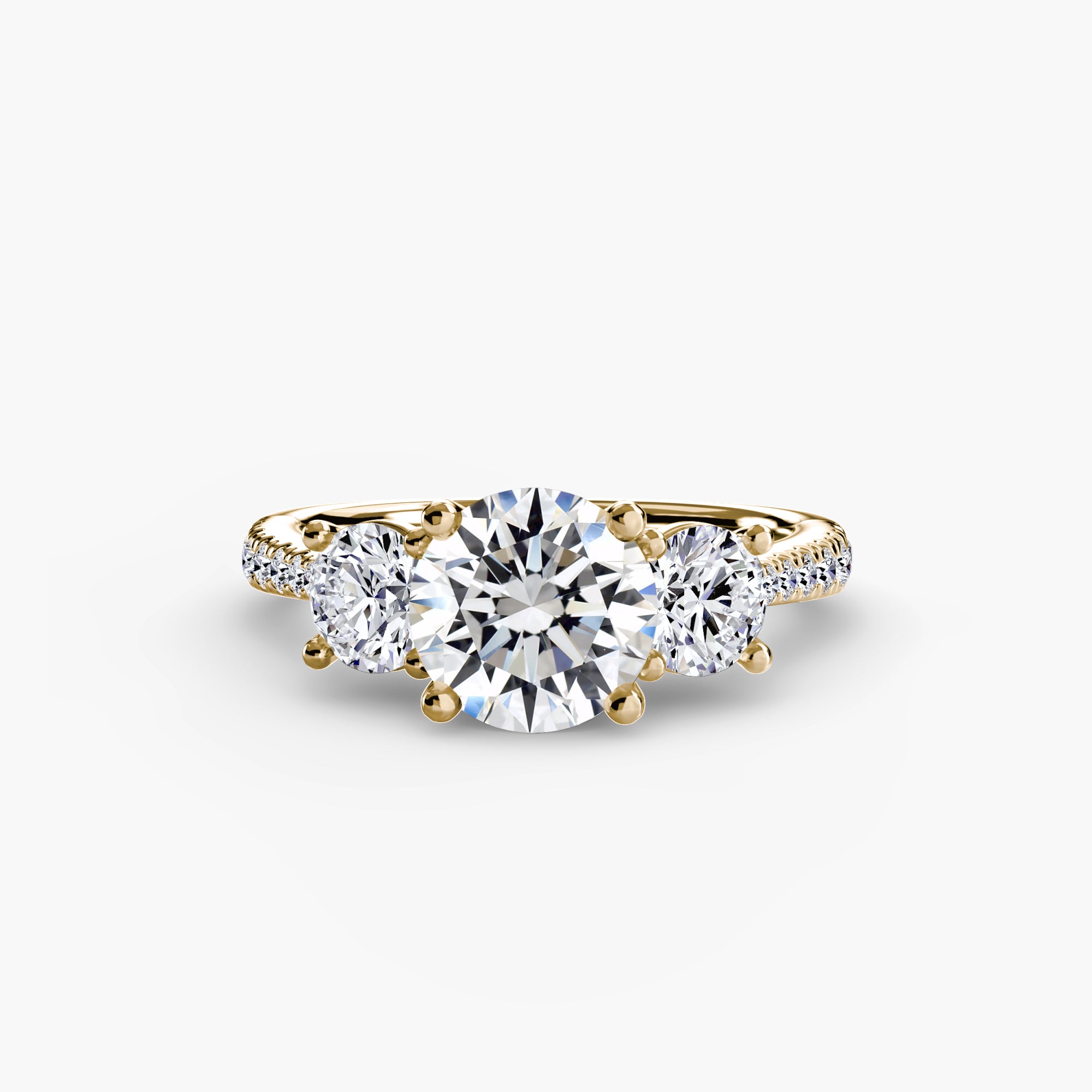 Pavé Trilogy Ring