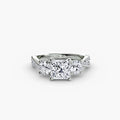 Princess-Cut Pavé Trilogy