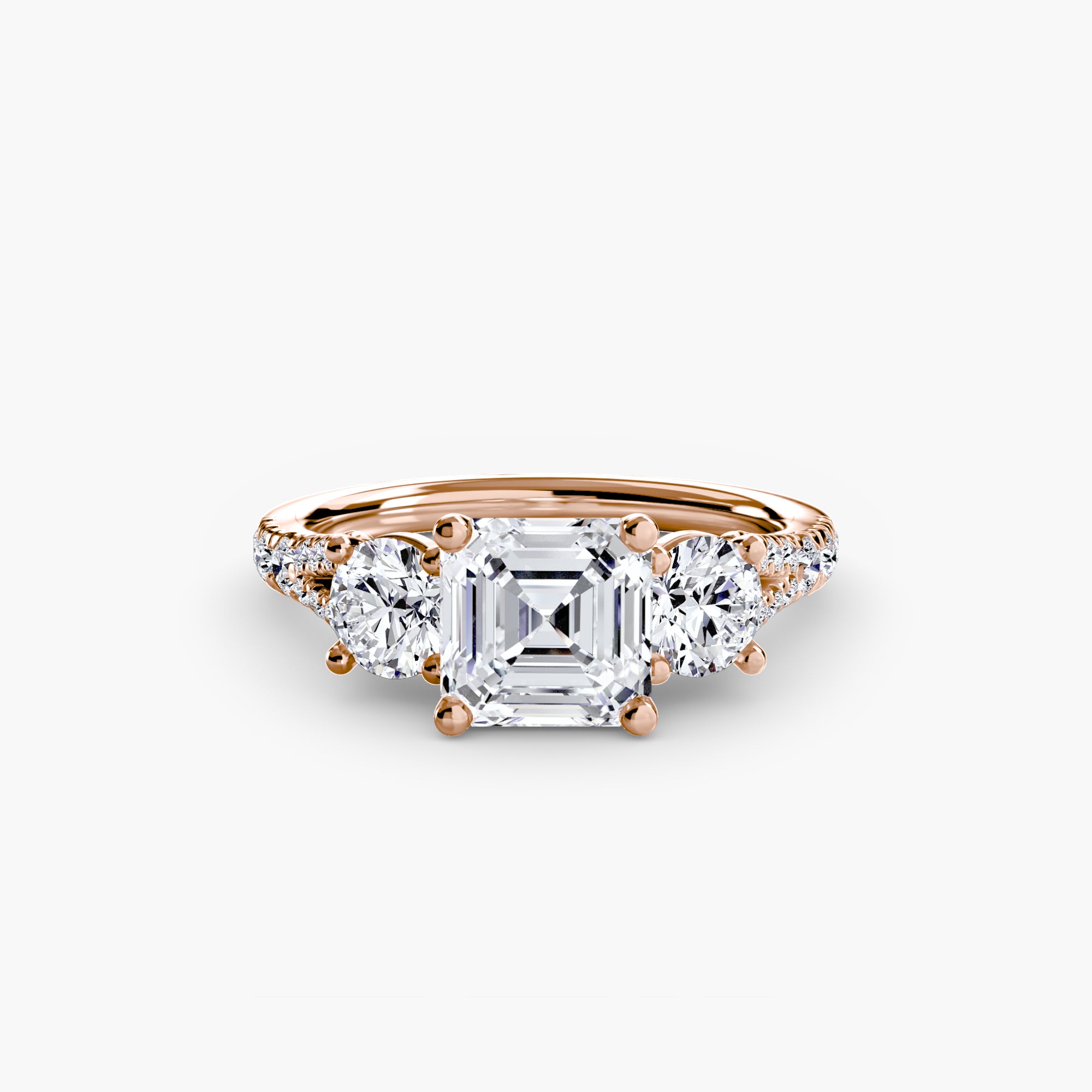 Pavé Trilogy Ring