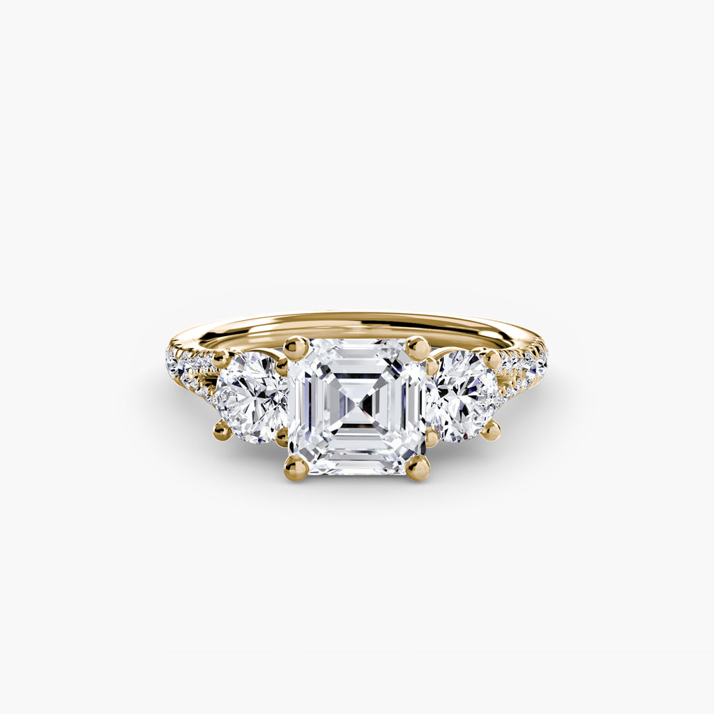 Pavé Trilogy Ring