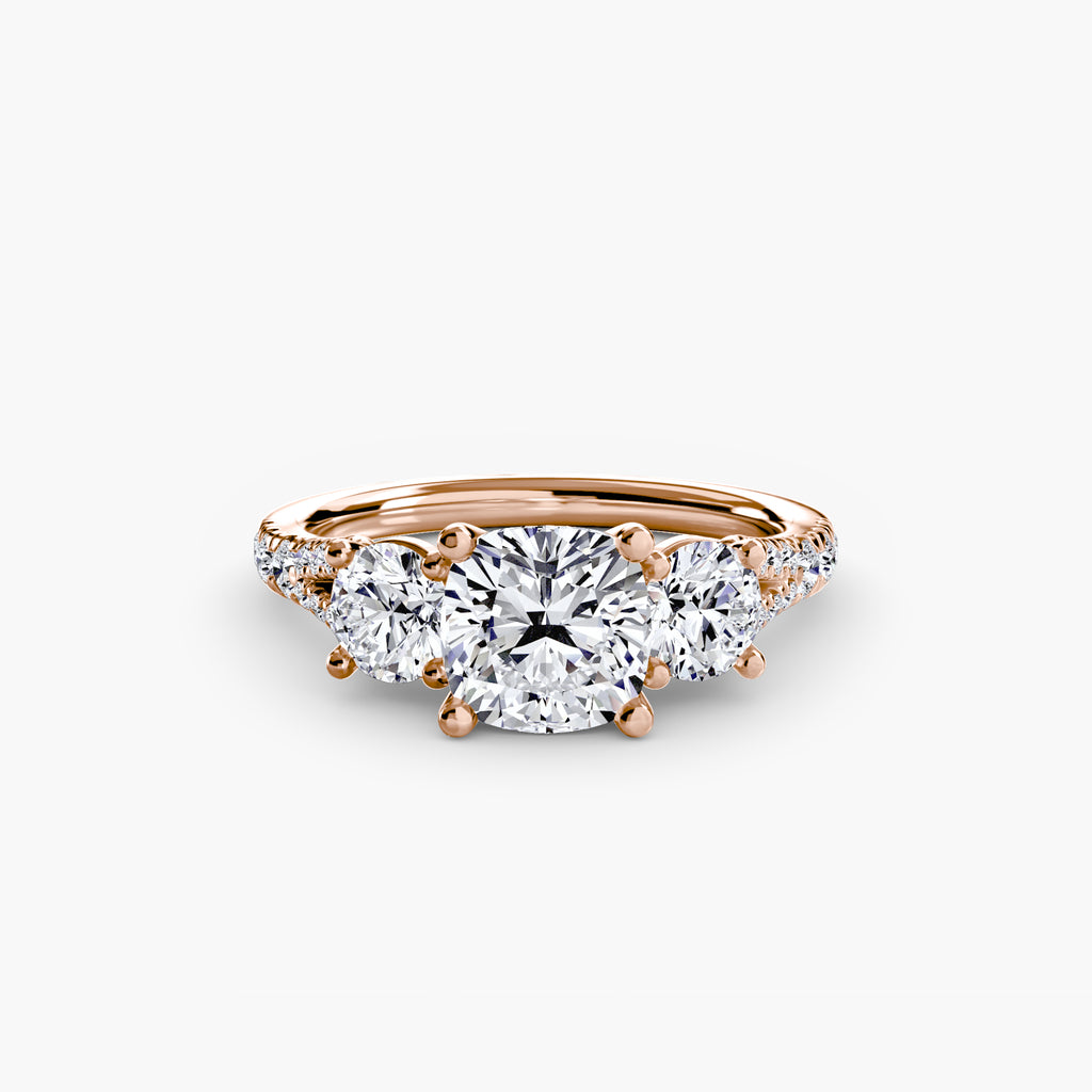 Pavé Trilogy Ring