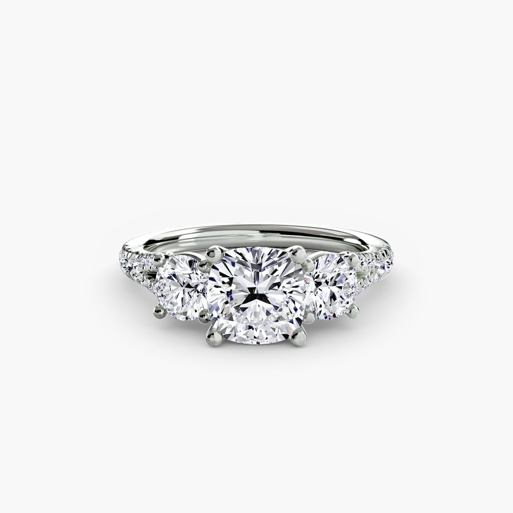 Pavé Trilogy Ring