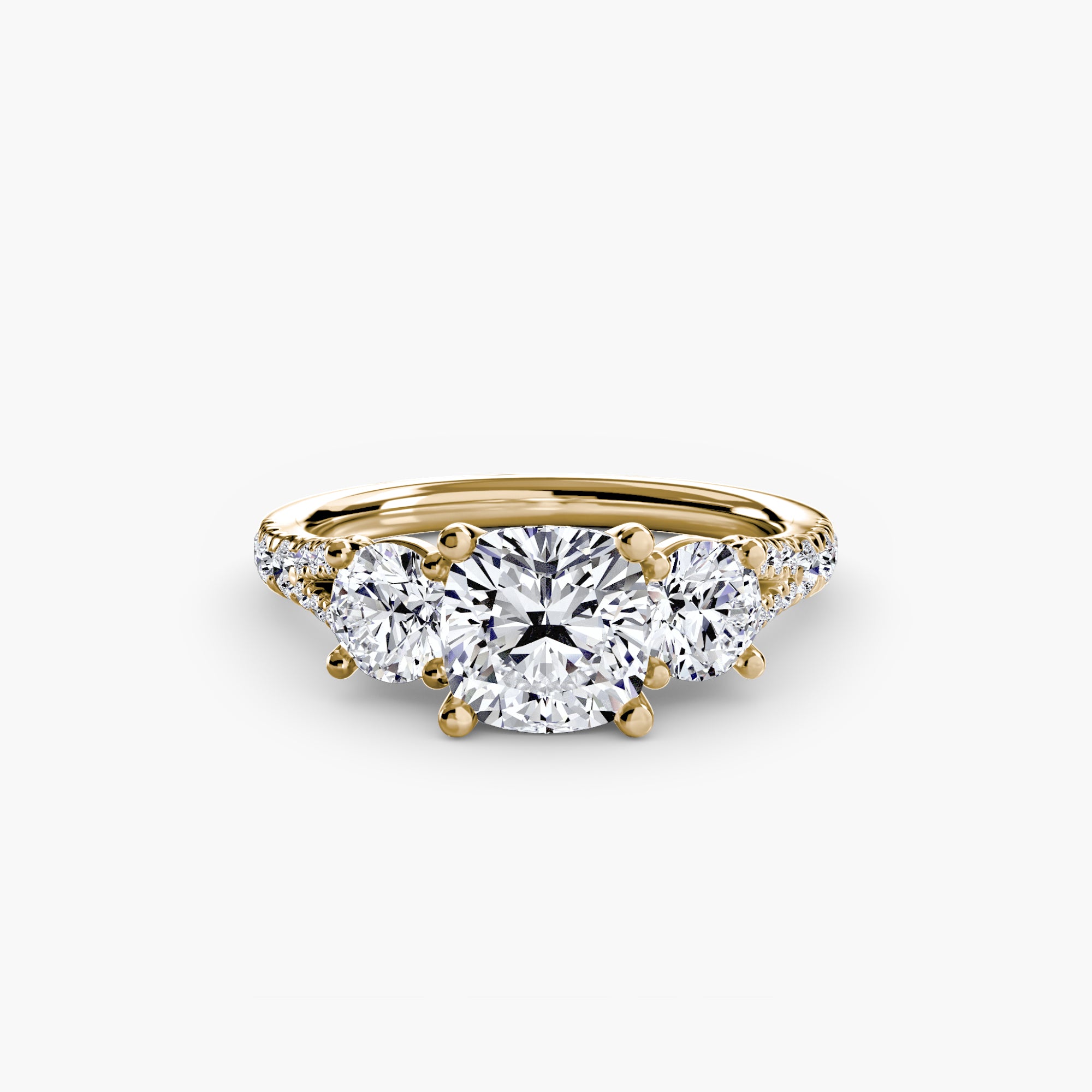 Pavé Trilogy Ring