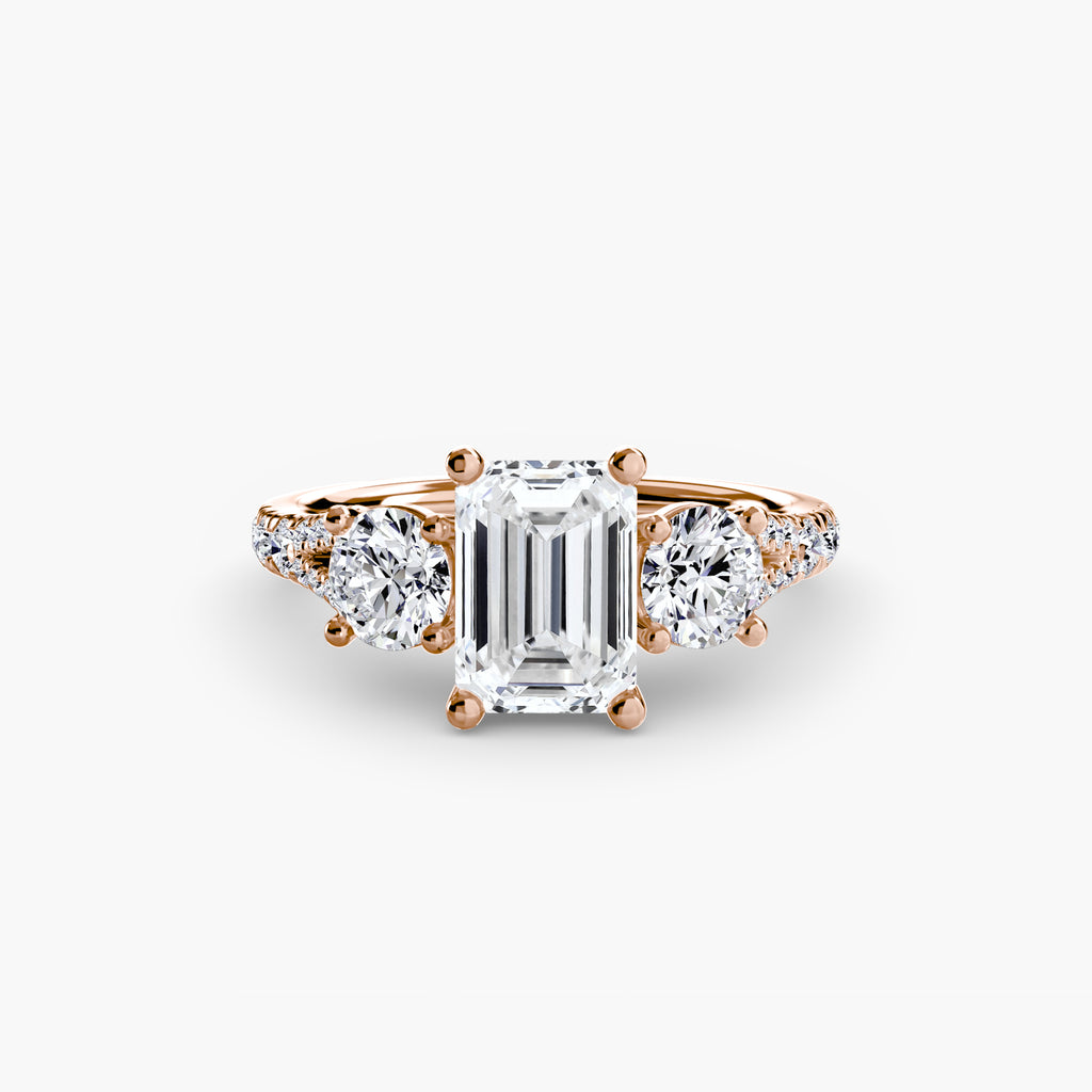 Pavé Trilogy Ring