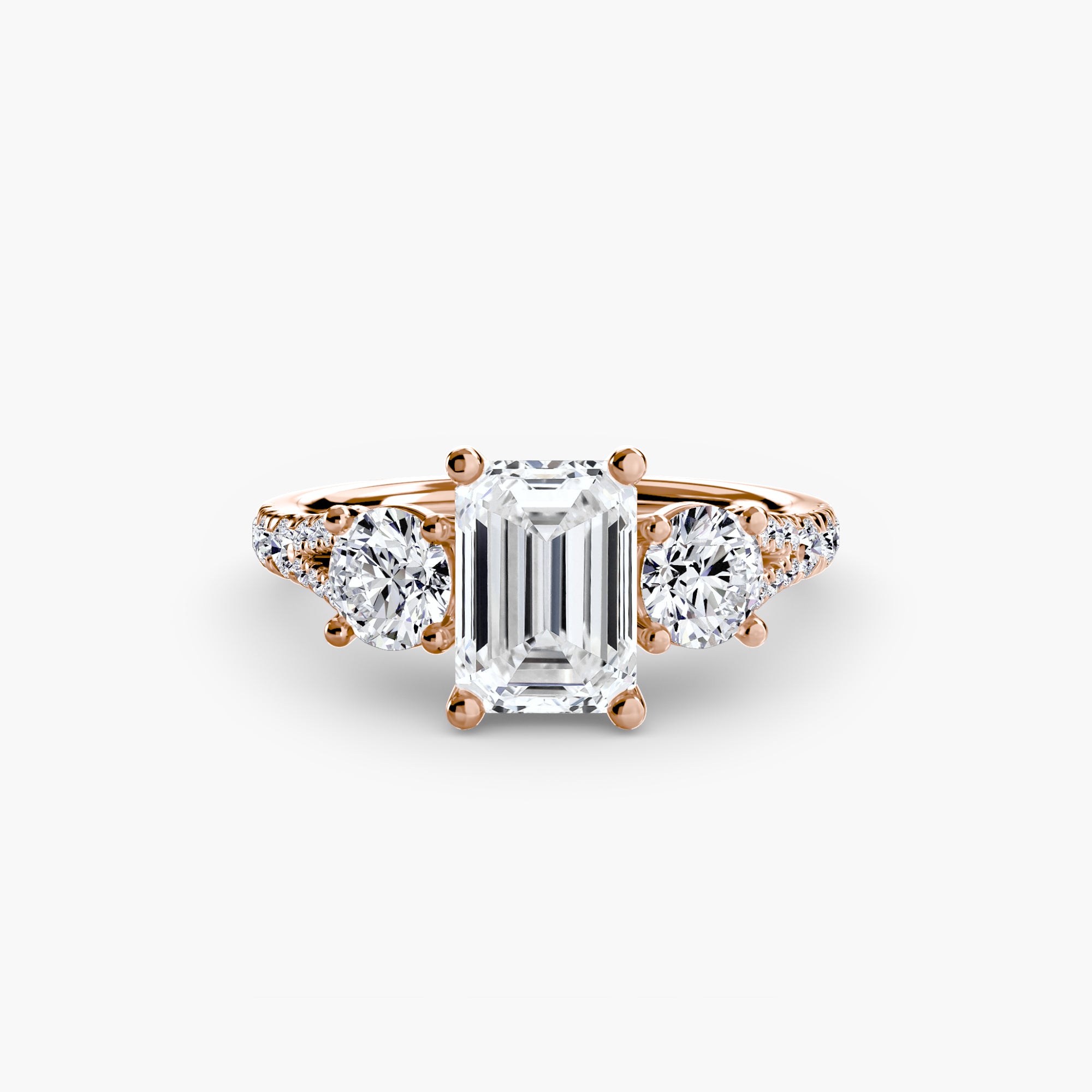 Pavé Trilogy Ring
