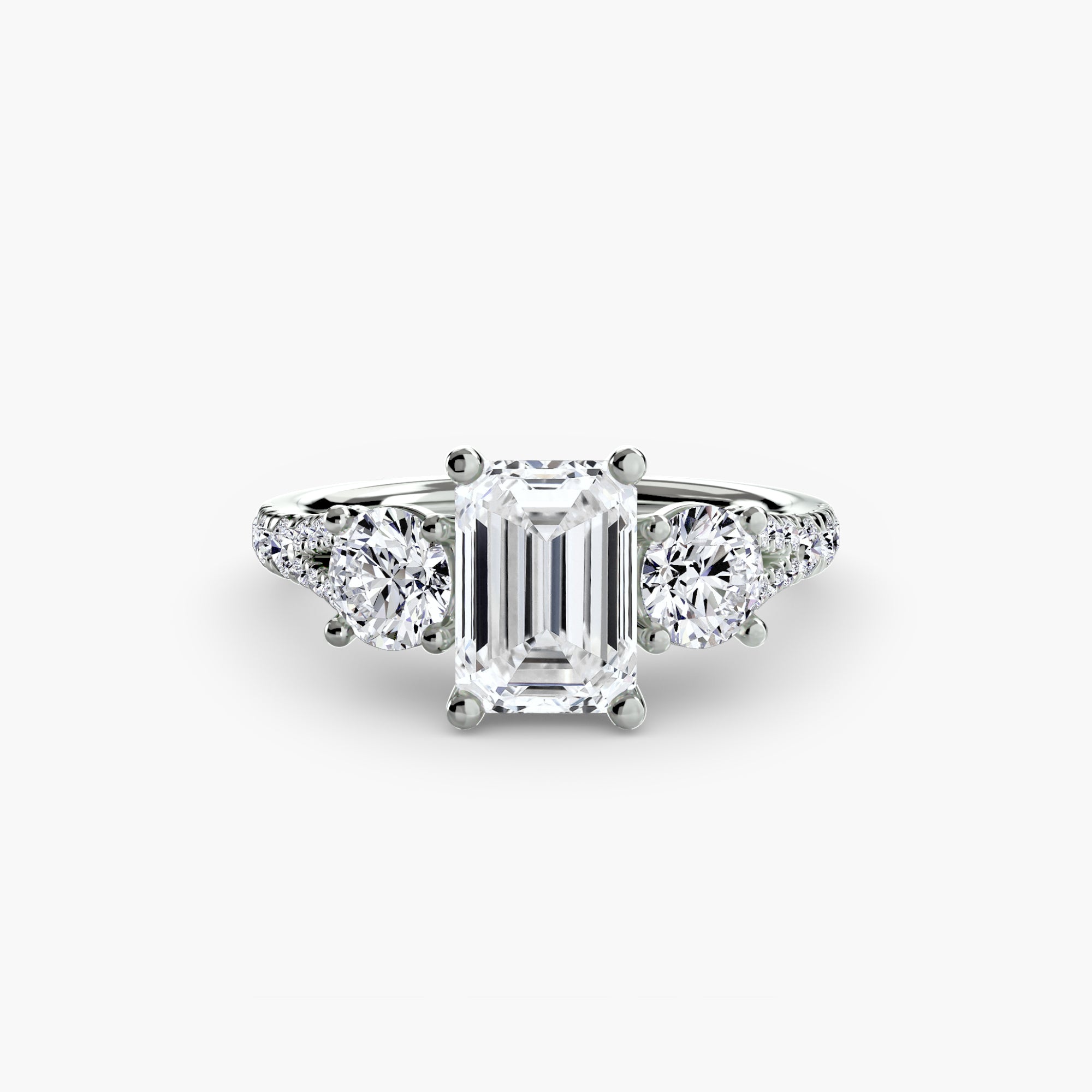 Pavé Trilogy Ring