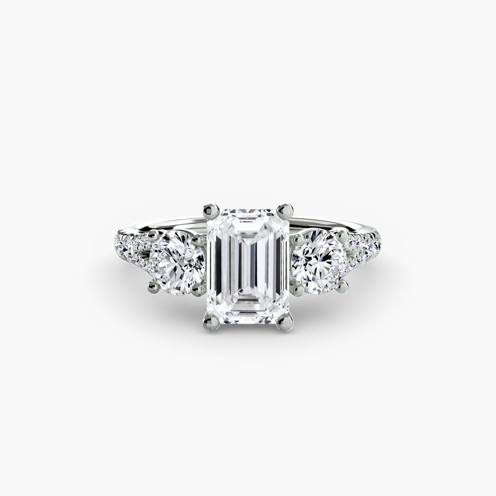 Pavé Trilogy Ring