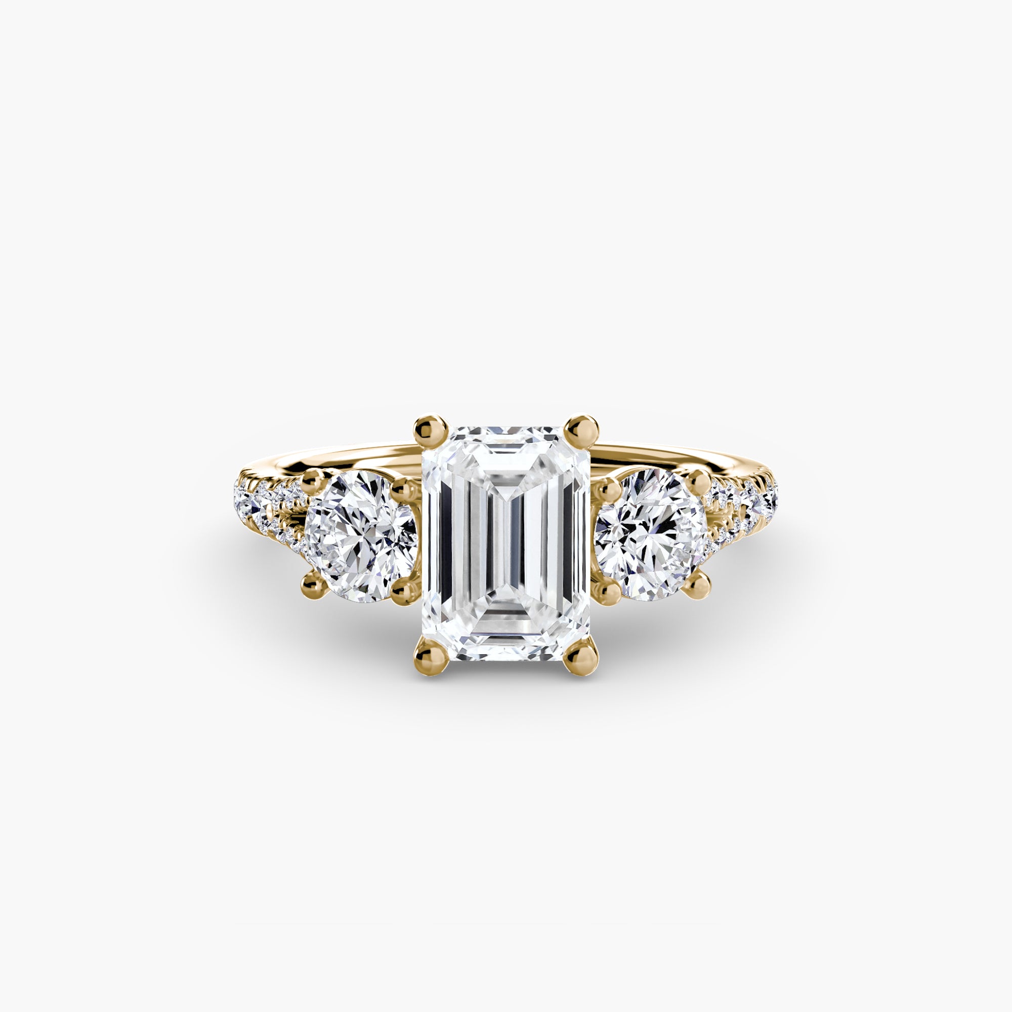 Pavé Trilogy Ring