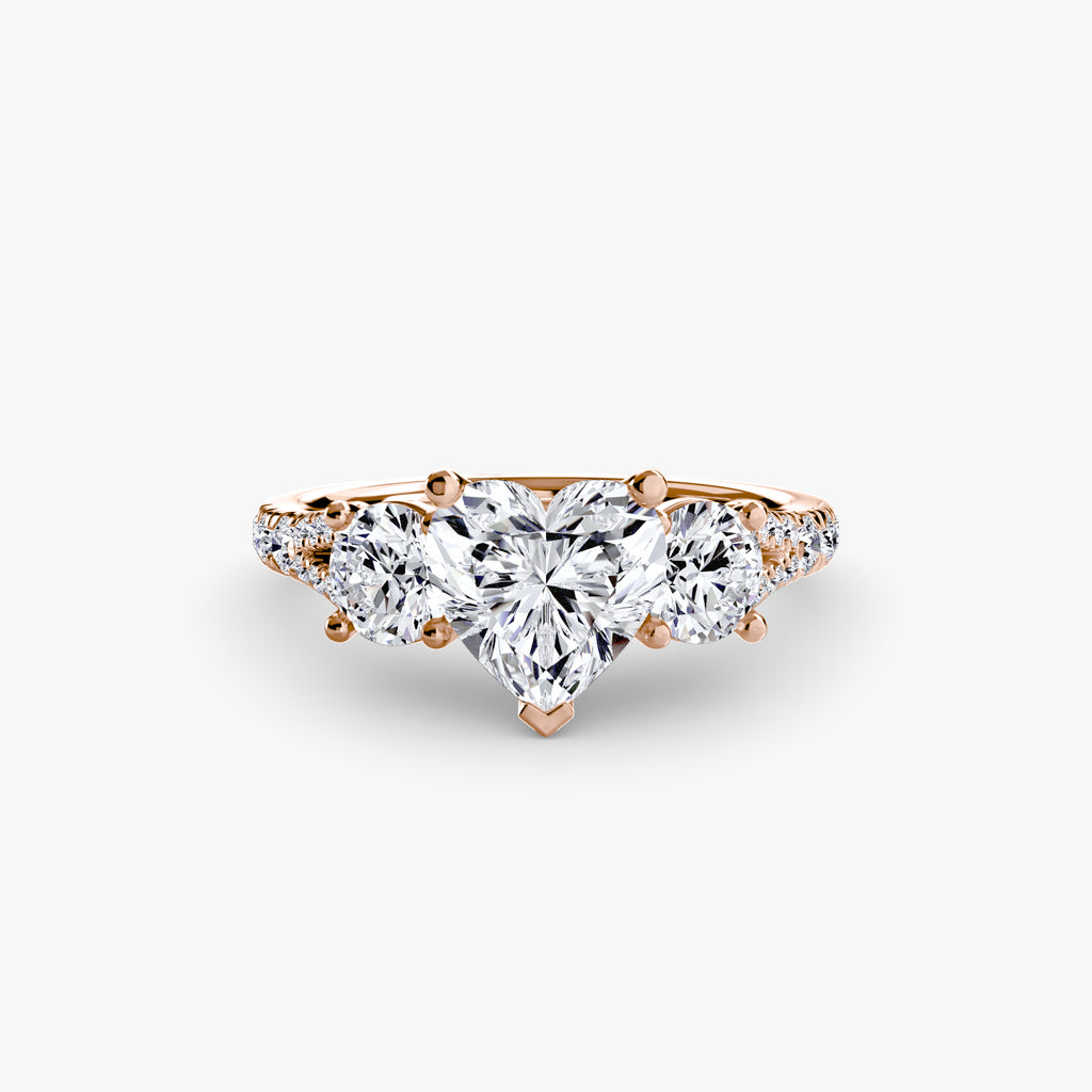 Pavé Trilogy Ring