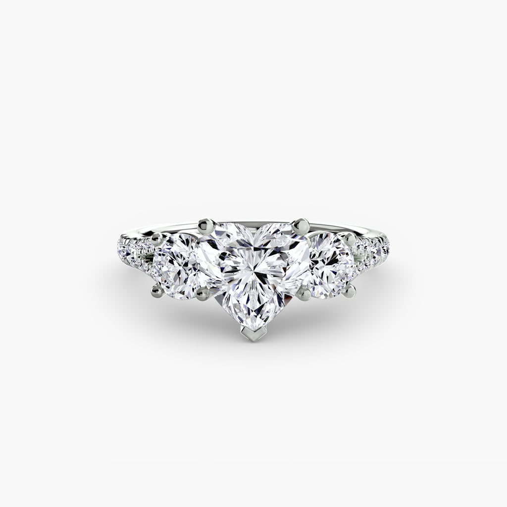 Pavé Trilogy Ring