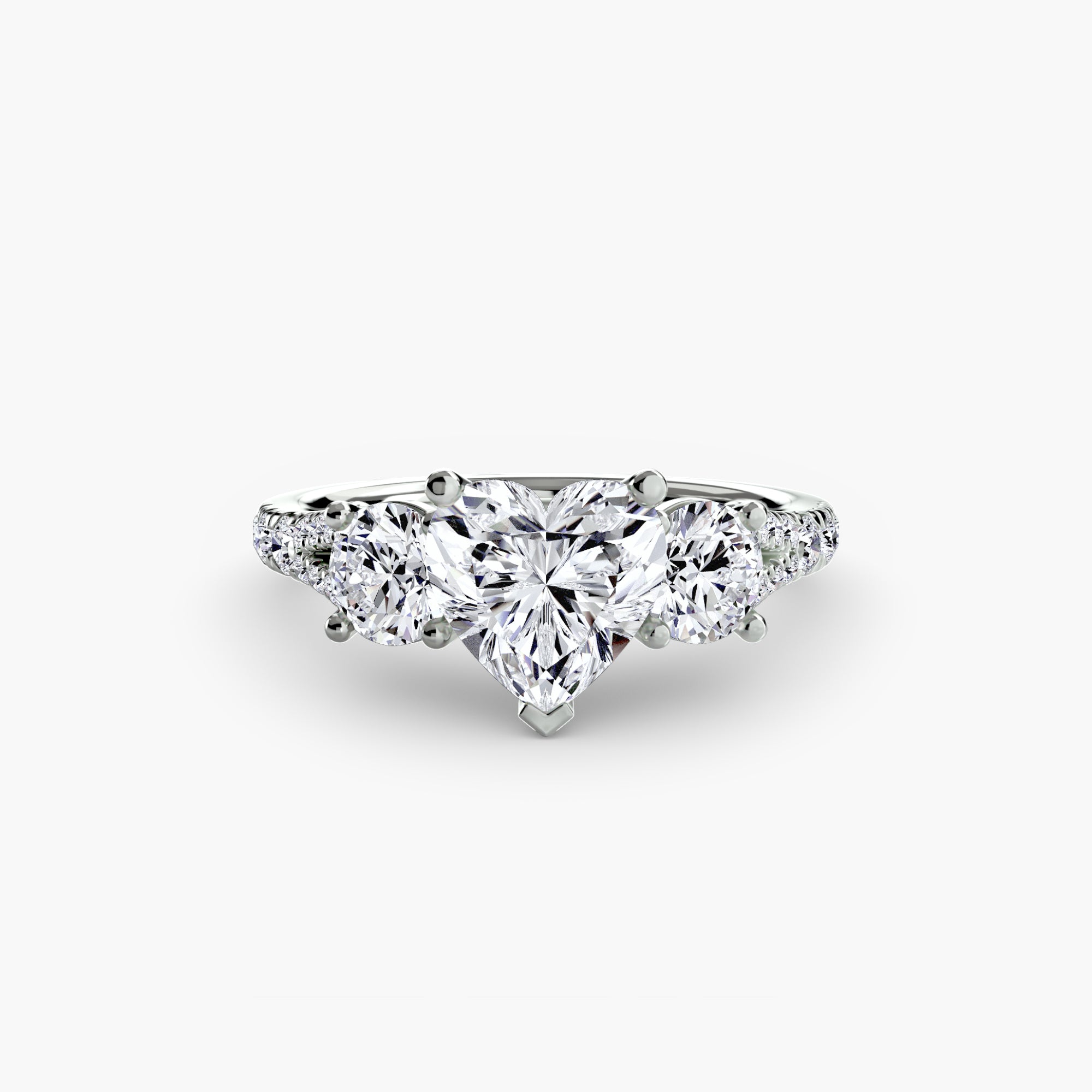 Pavé Trilogy Ring