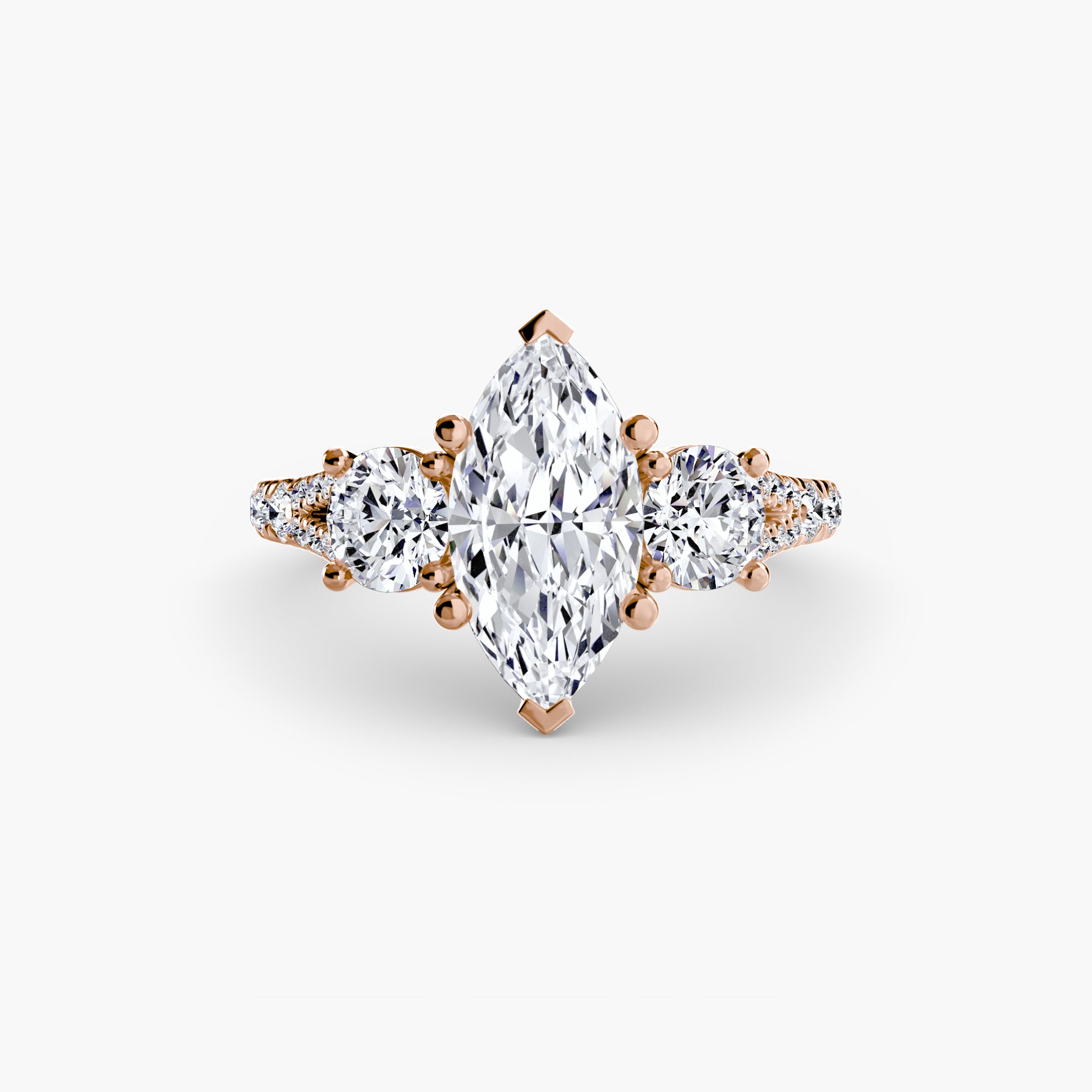 Pavé Trilogy Ring