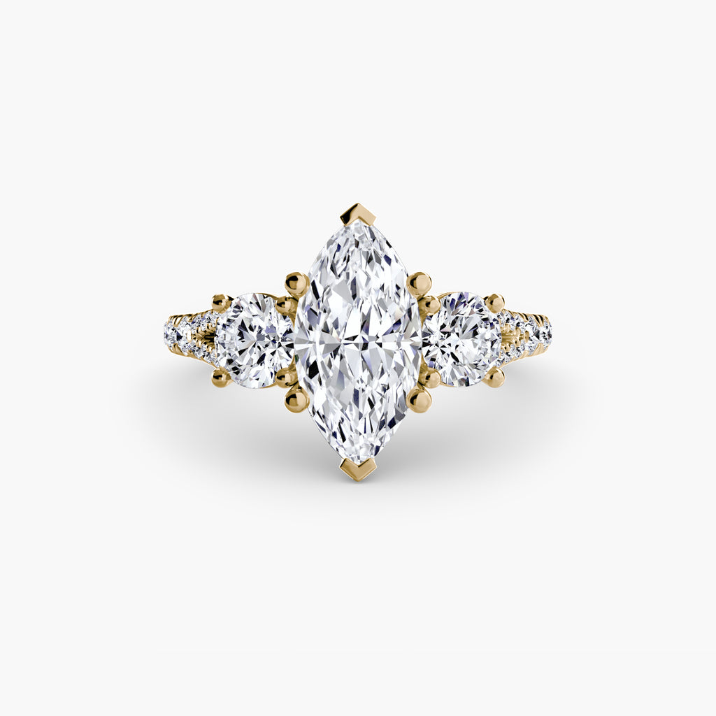 Pavé Trilogy Ring