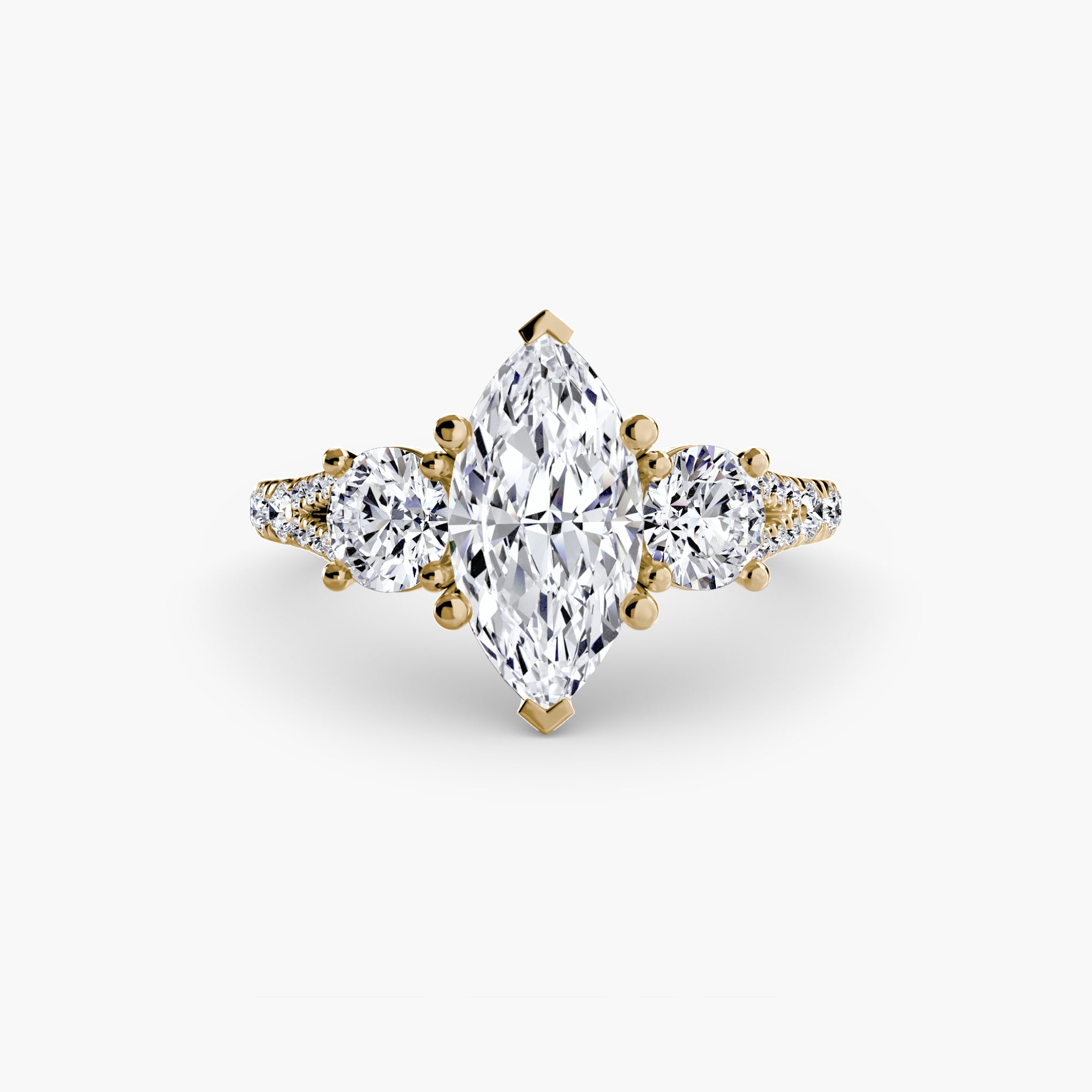 Pavé Trilogy Ring