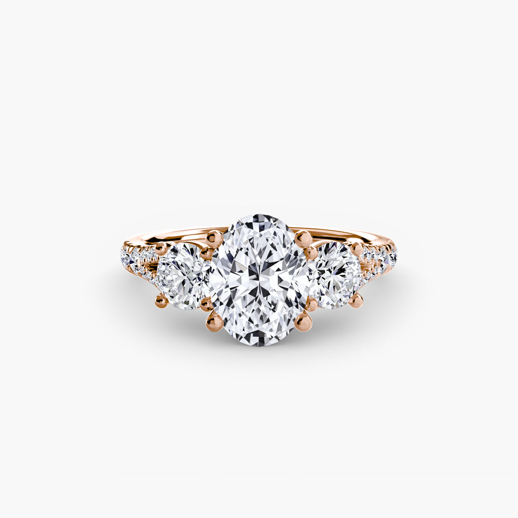 Pavé Trilogy Ring