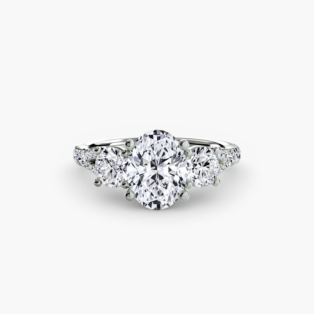 Pavé Trilogy Ring