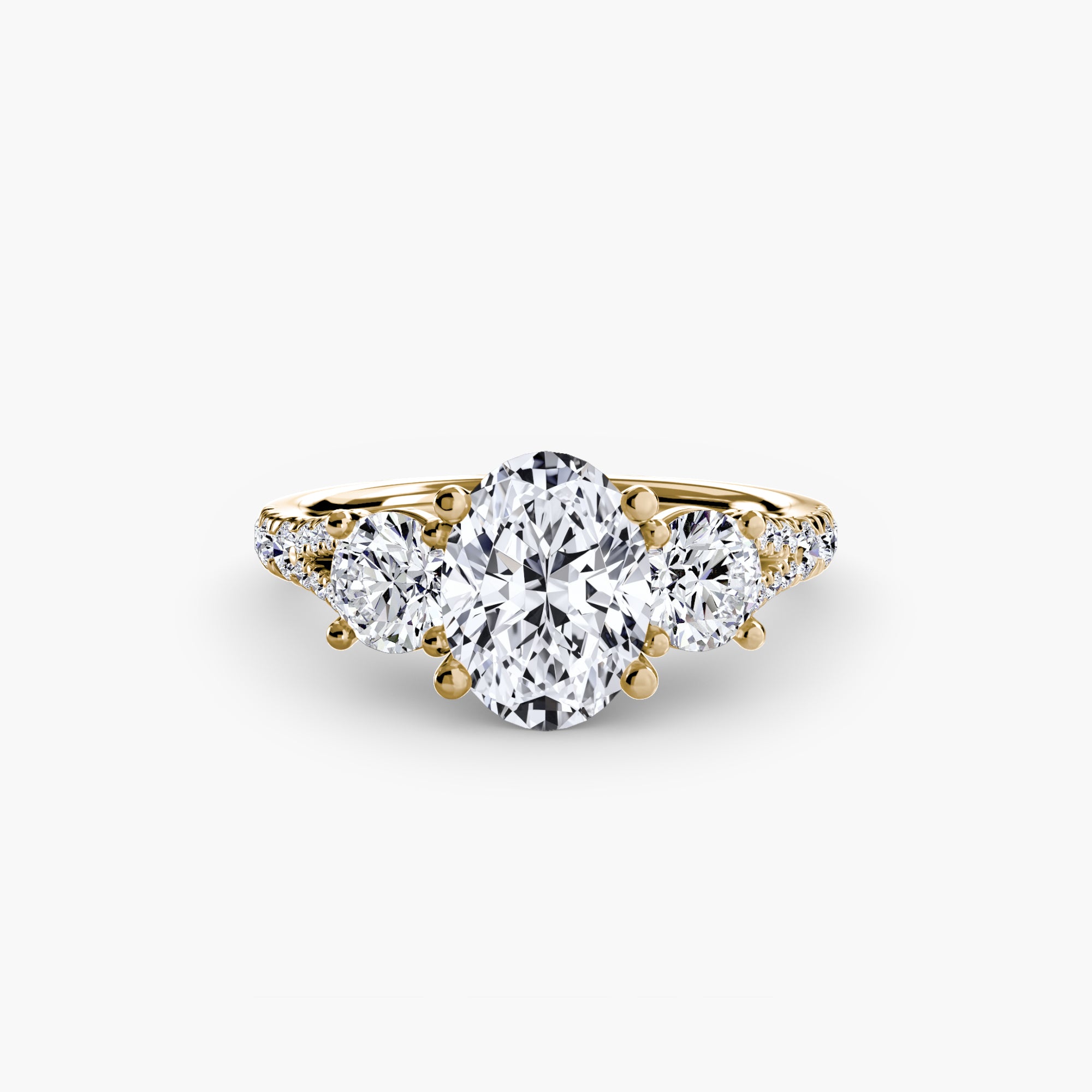 Pavé Trilogy Ring