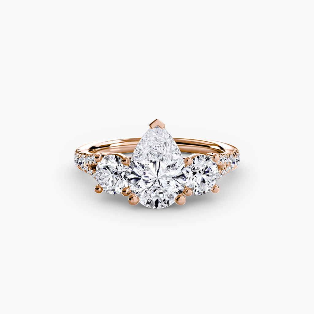 Pavé Trilogy Ring