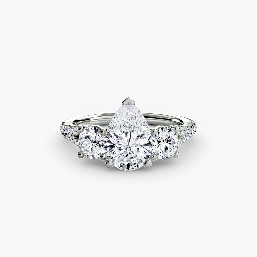 Pavé Trilogy Ring