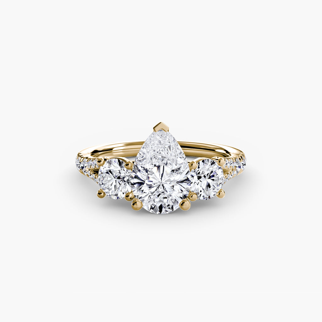Pavé Trilogy Ring