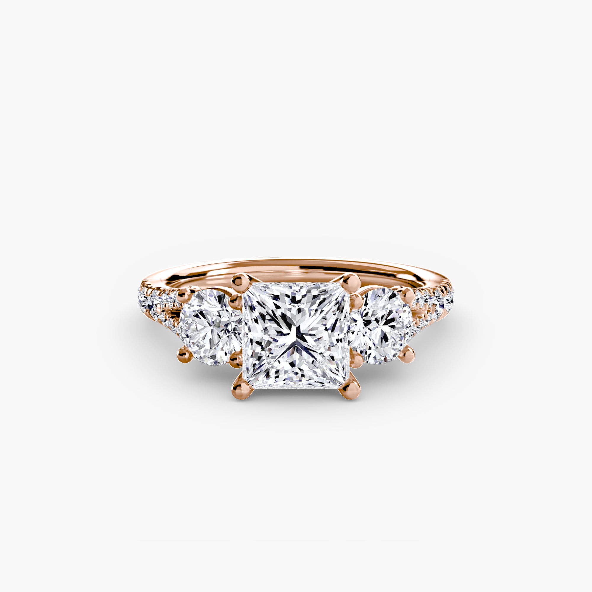 Pavé Trilogy Ring