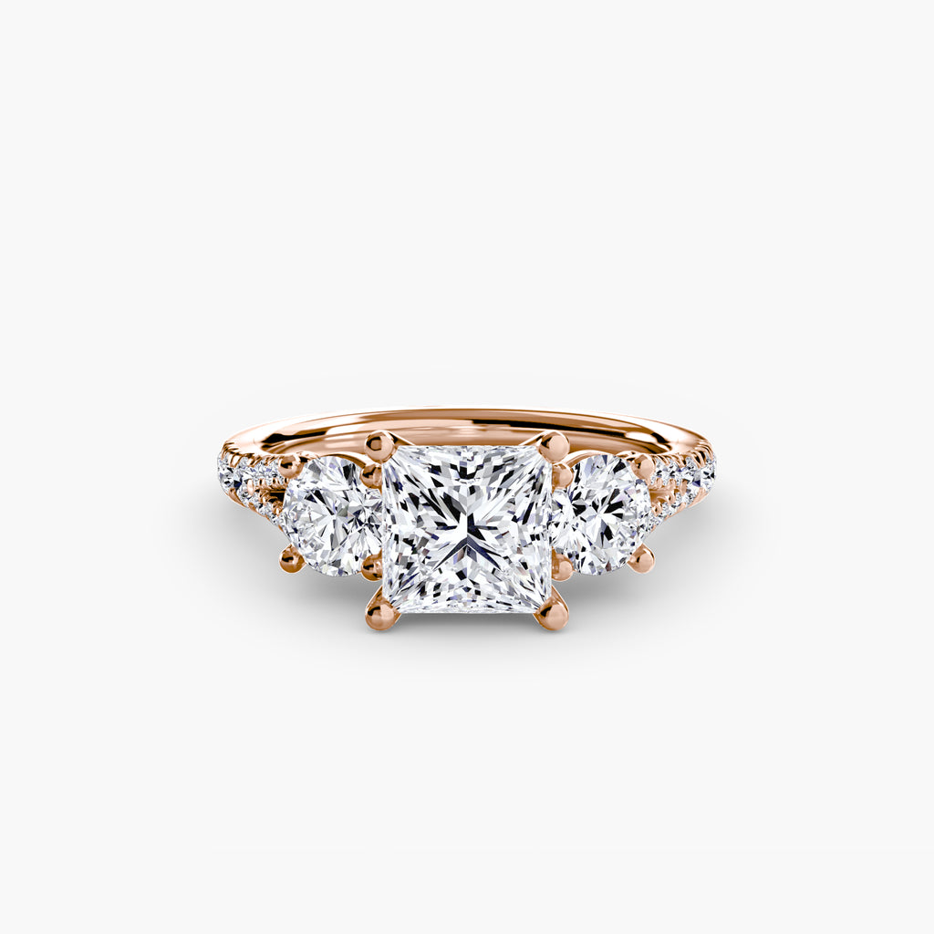 Pavé Trilogy Ring