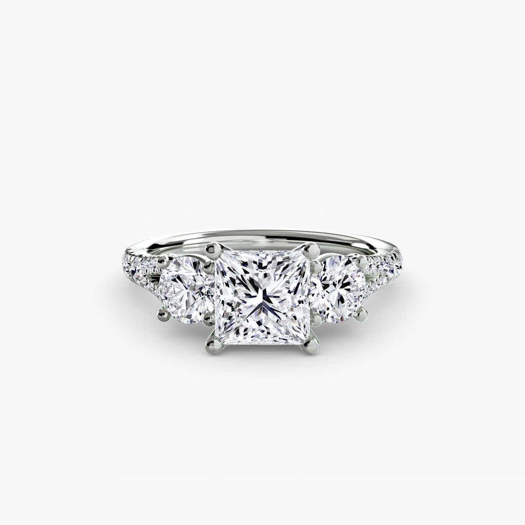 Pavé Trilogy Ring