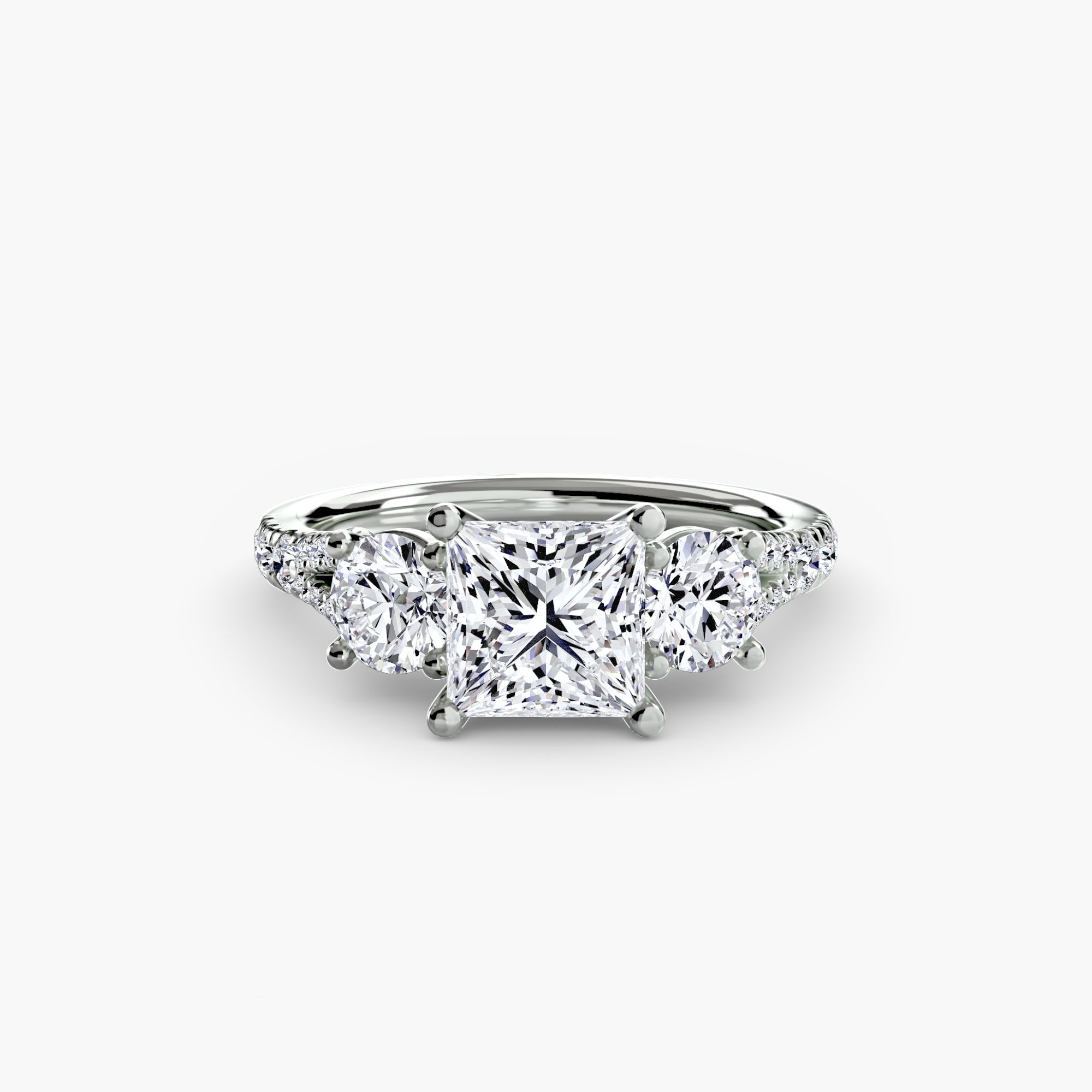 Pavé Trilogy Ring