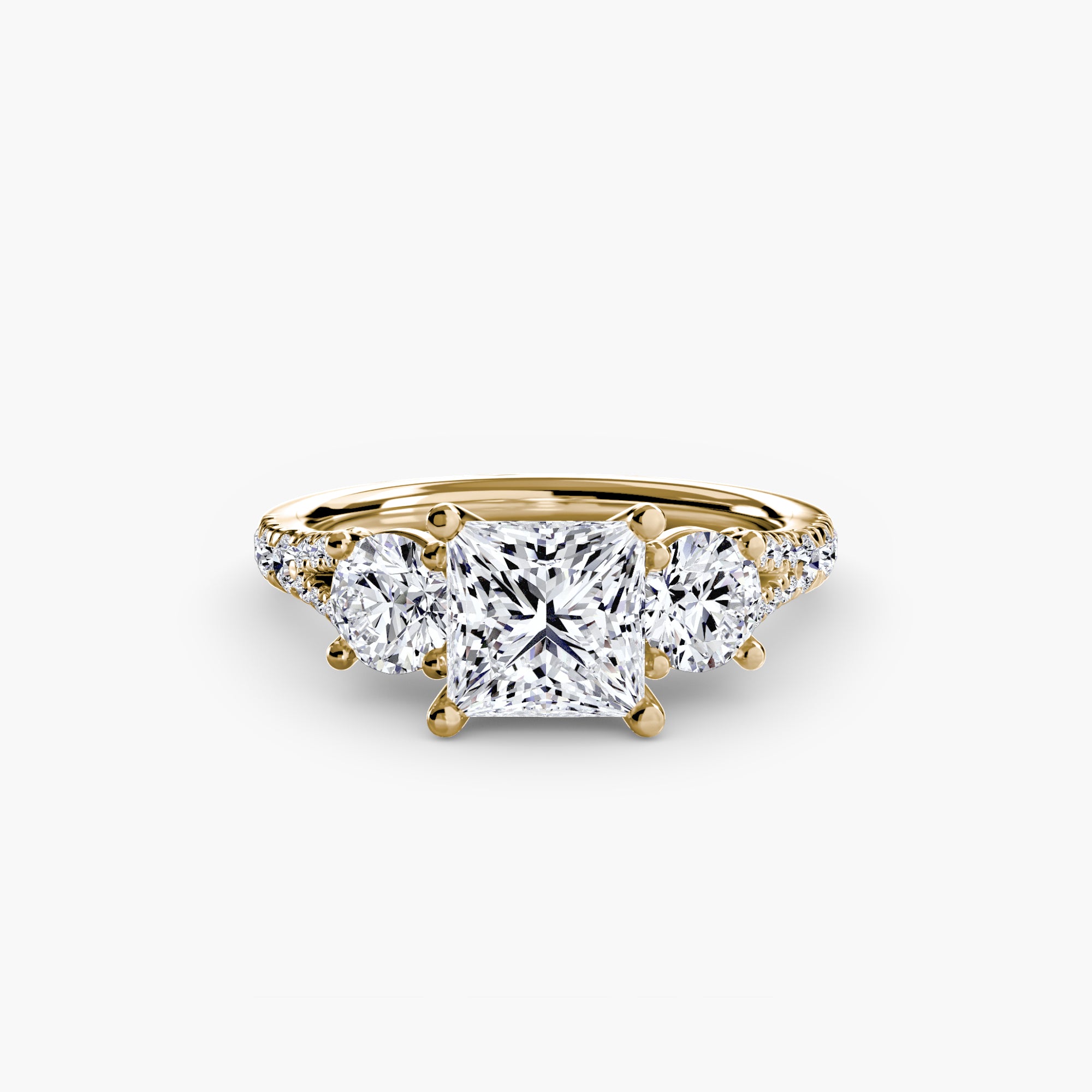 Pavé Trilogy Ring