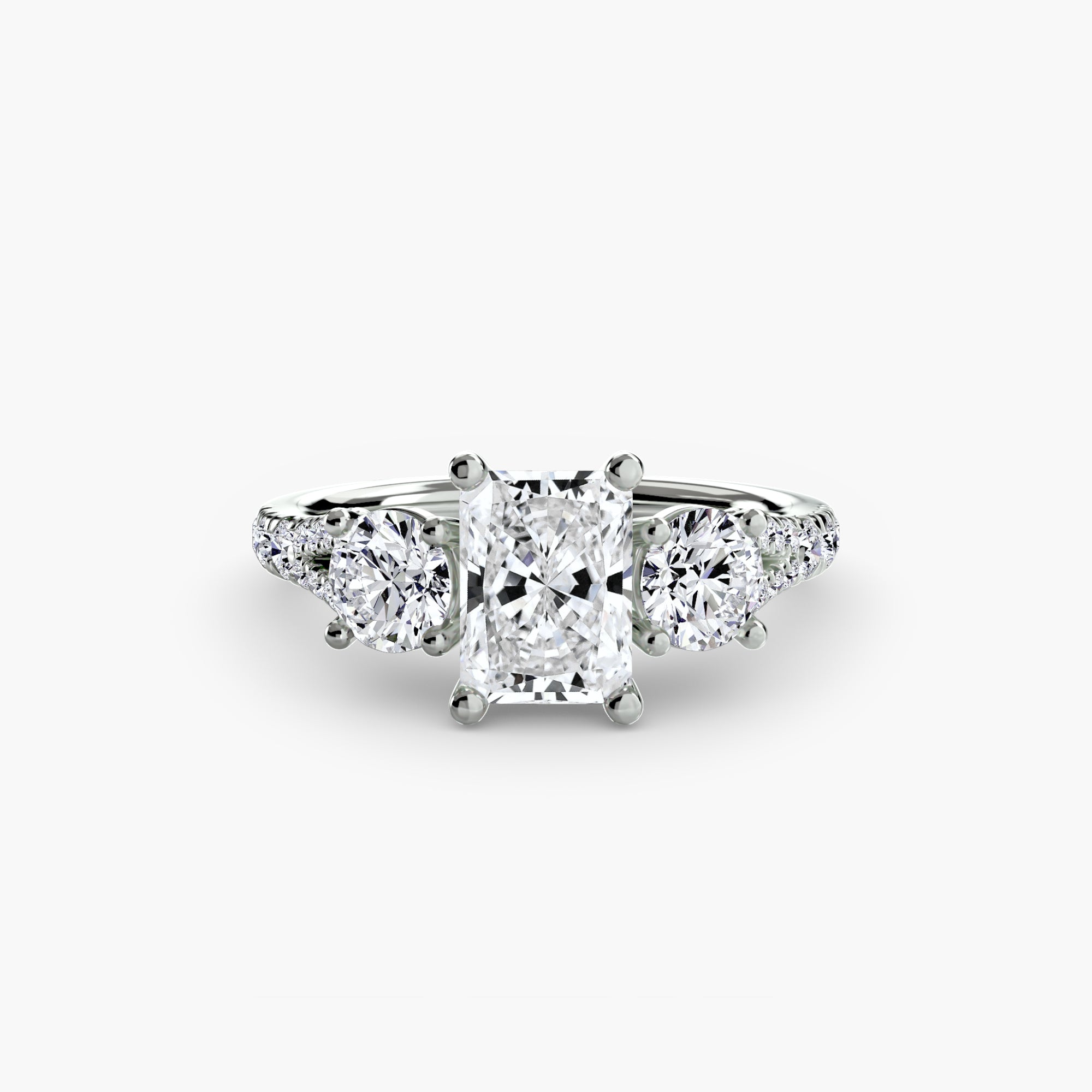 Pavé Trilogy Ring