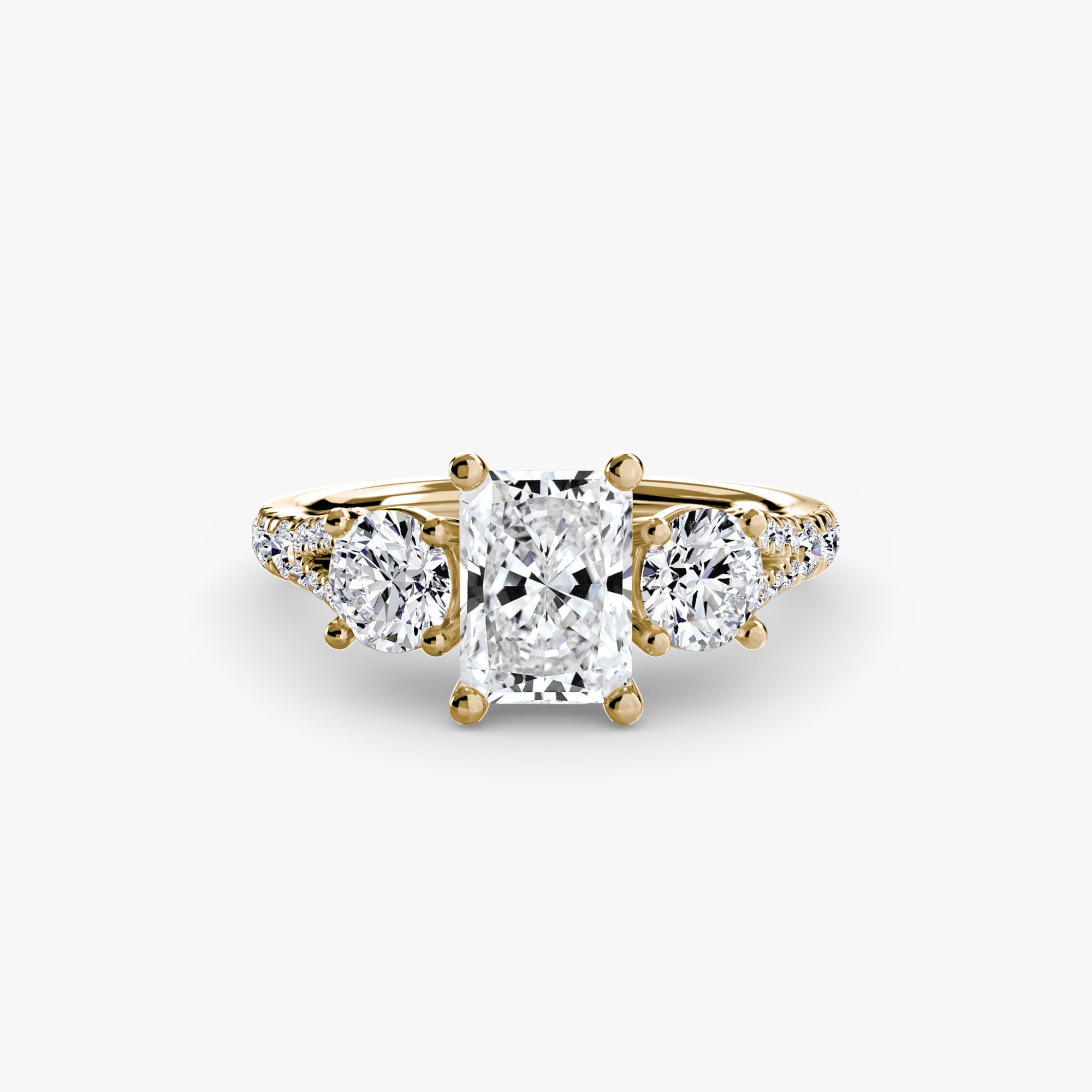 Pavé Trilogy Ring