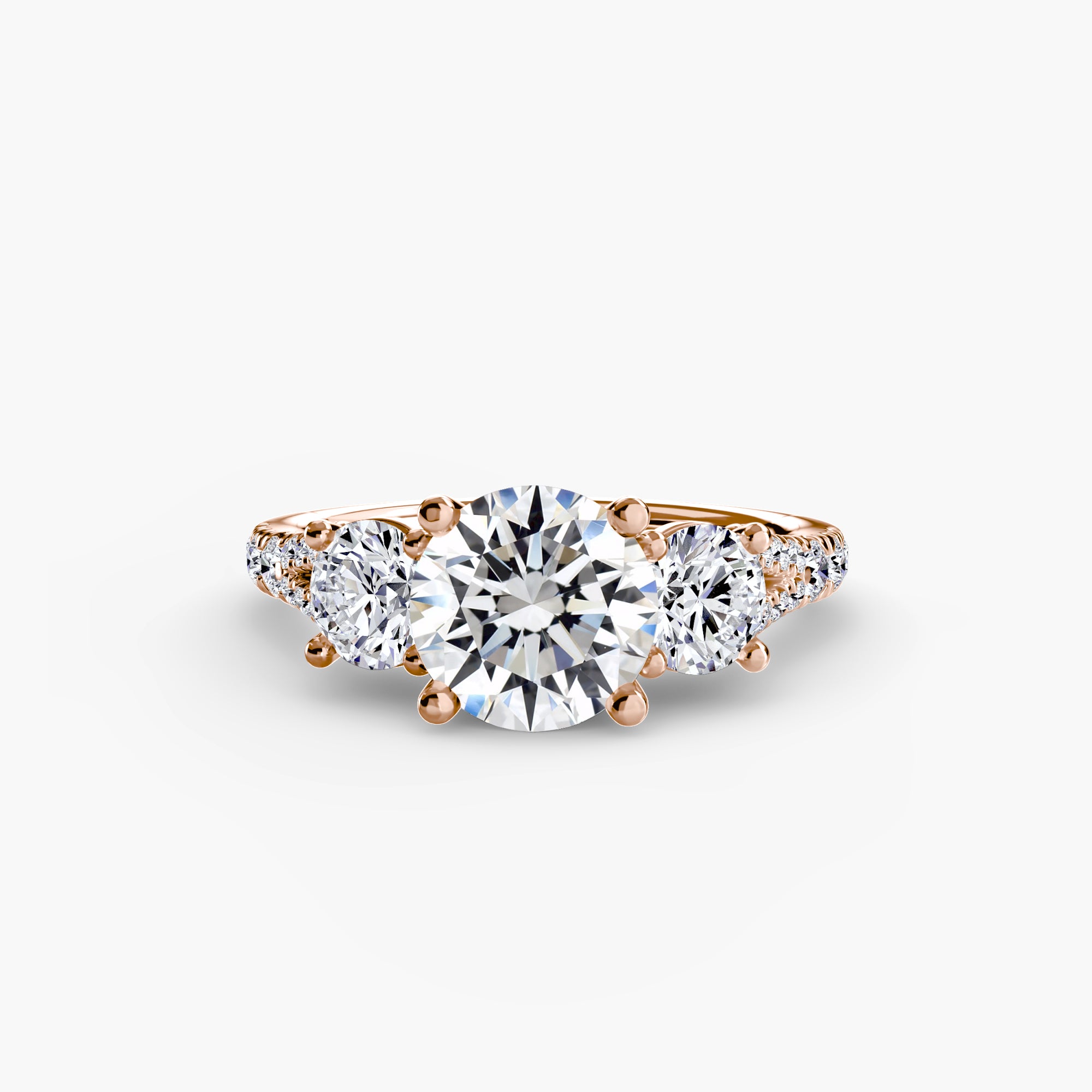 Pavé Trilogy Ring