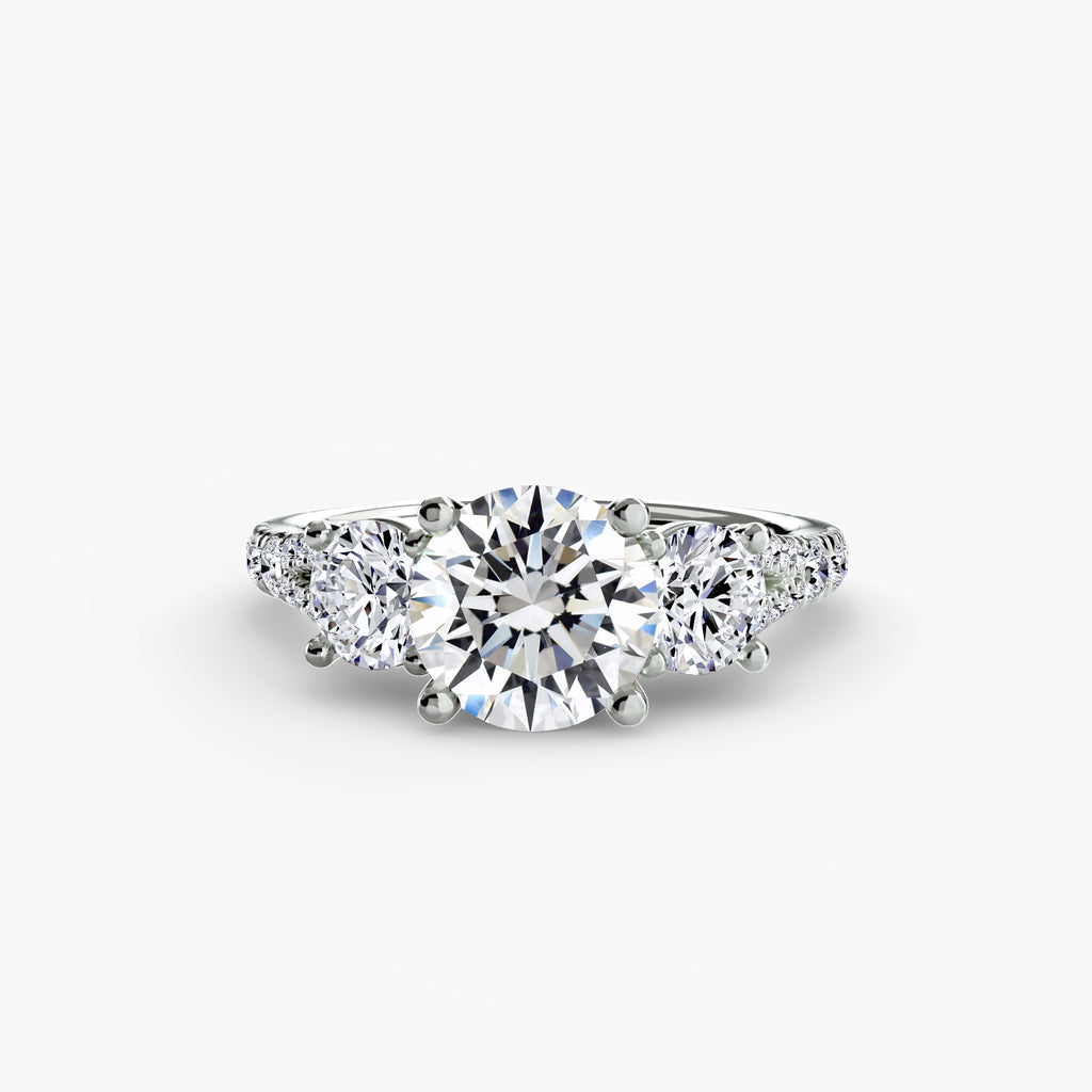 Pavé Trilogy Ring