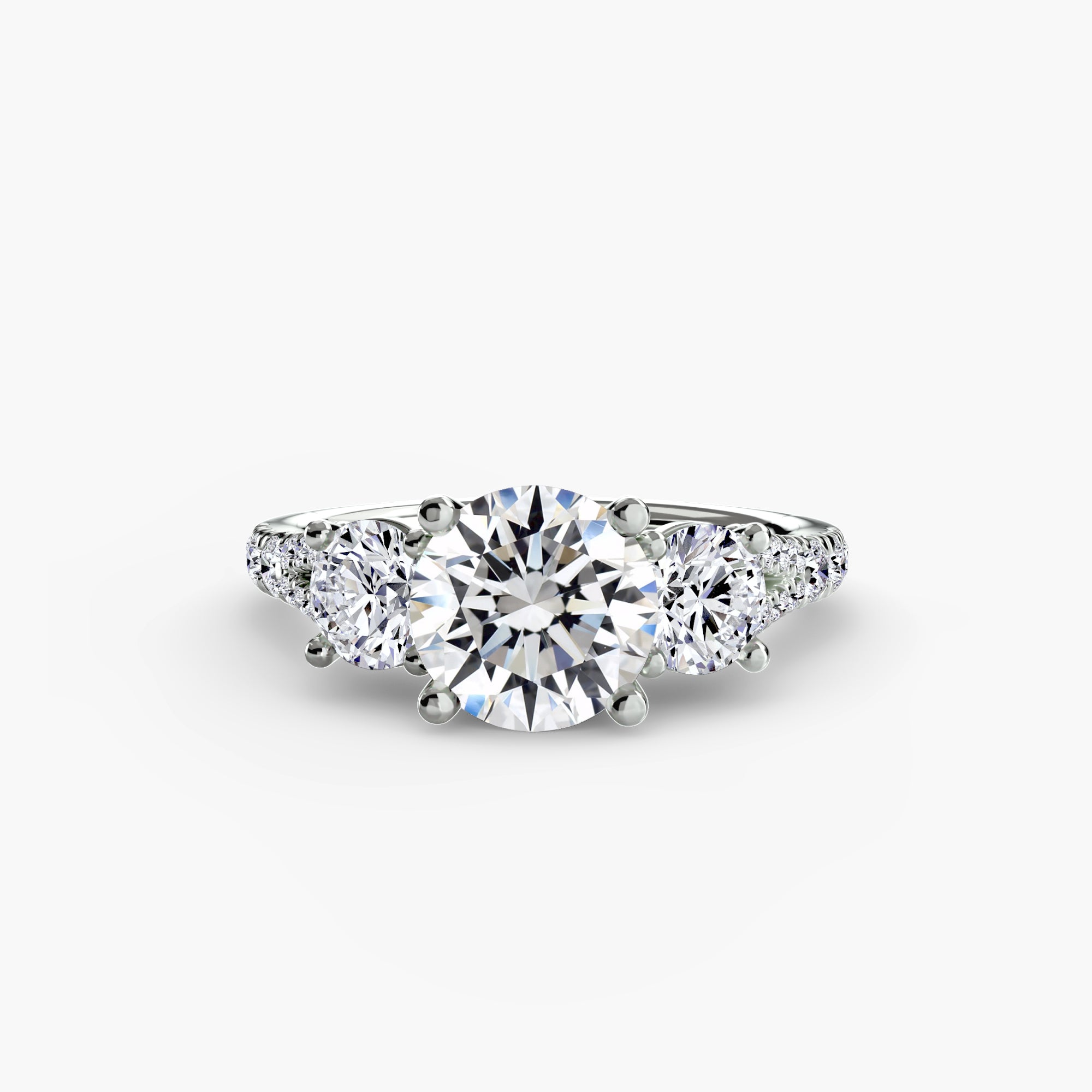 Pavé Trilogy Ring