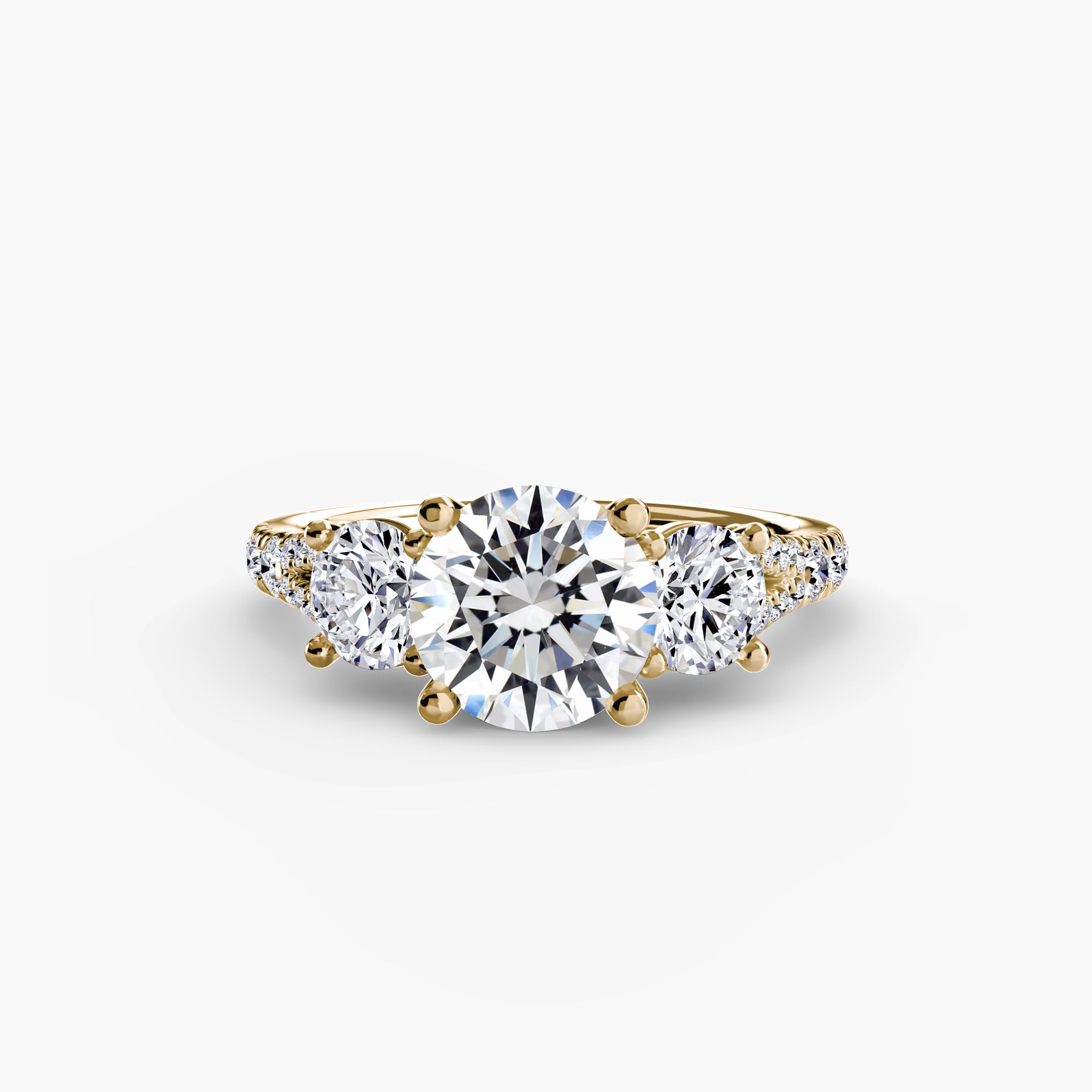 Pavé Trilogy Ring