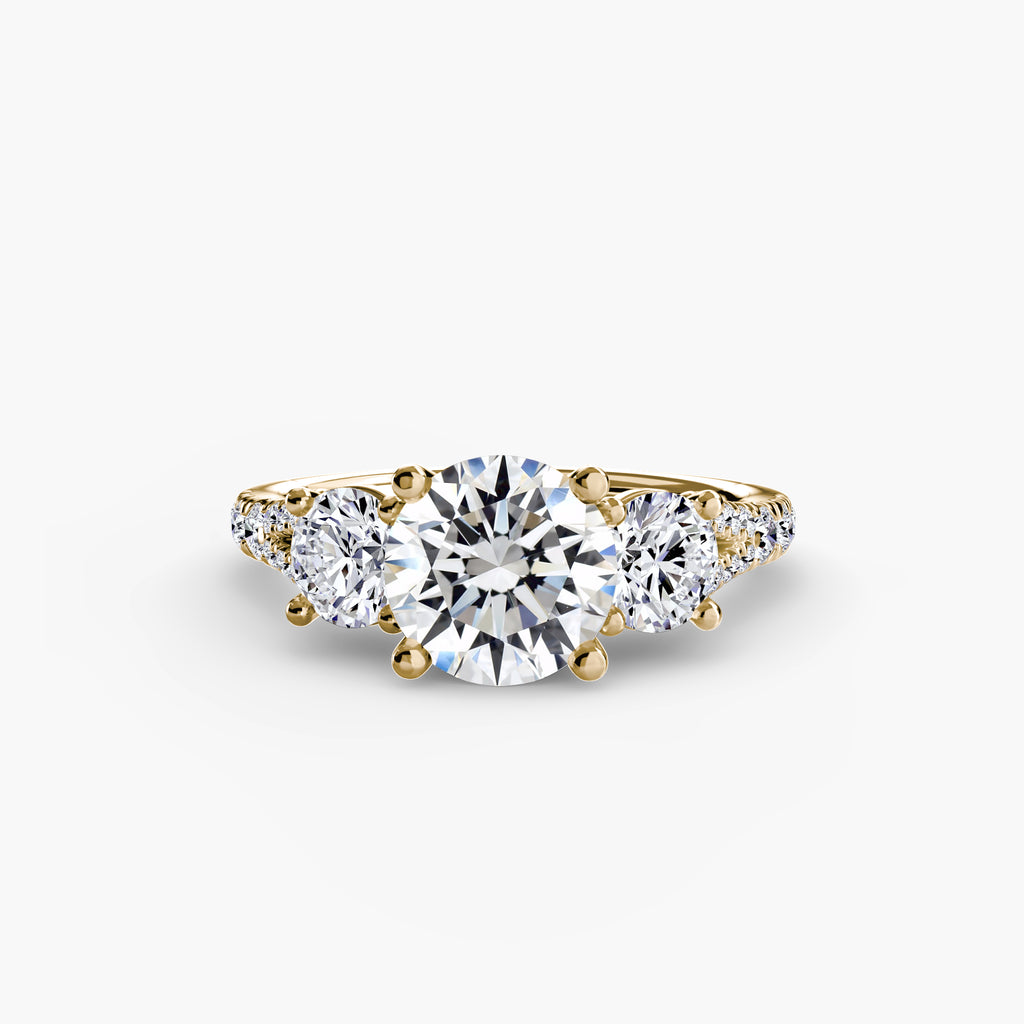Pavé Trilogy Ring